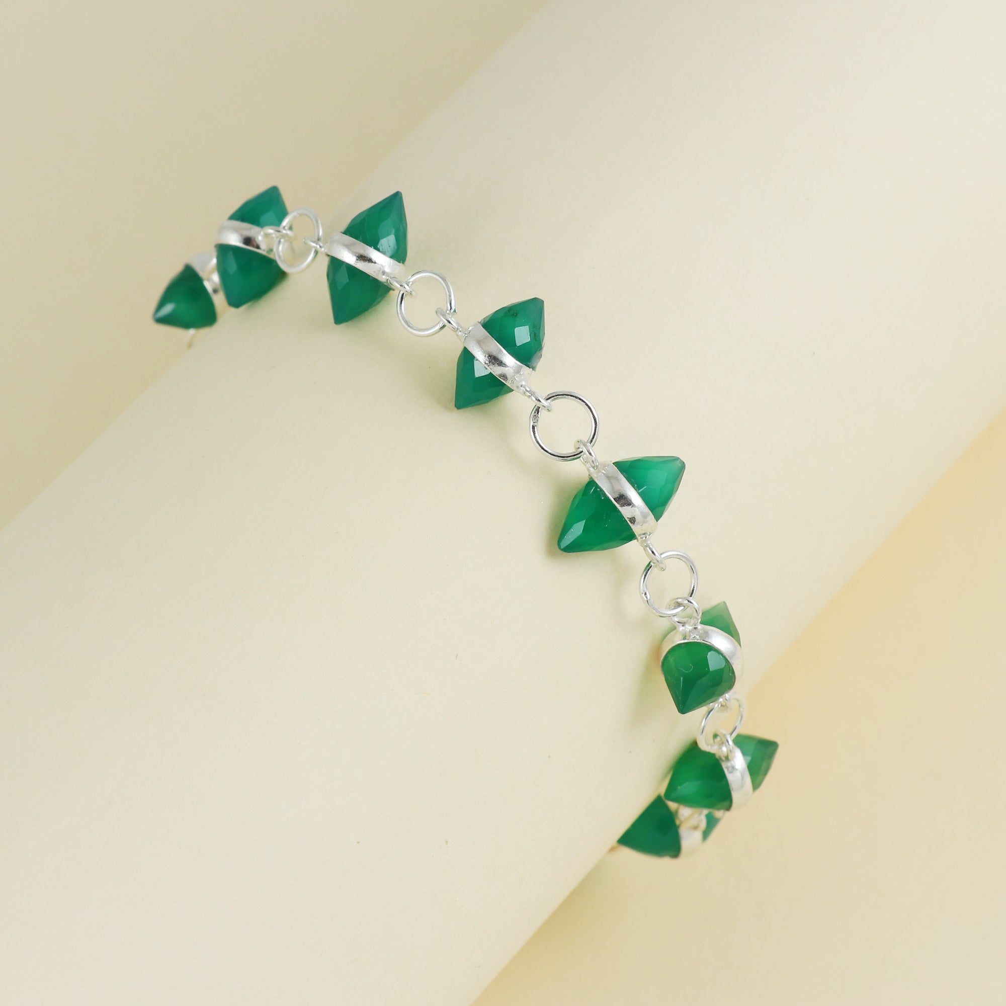 Natural Sterling Silver 925 Bracelet.