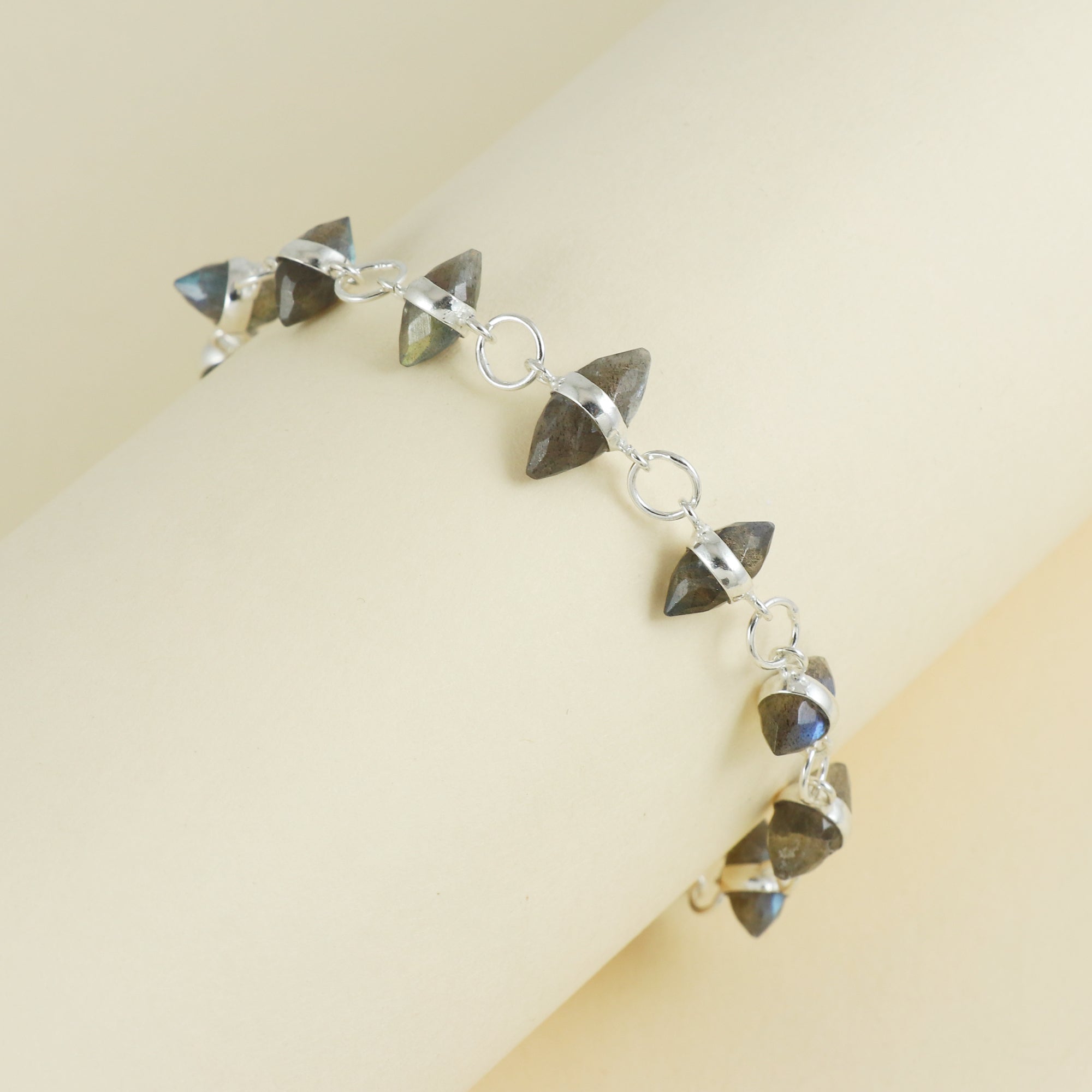 Natural Sterling Silver 925 Bracelet.