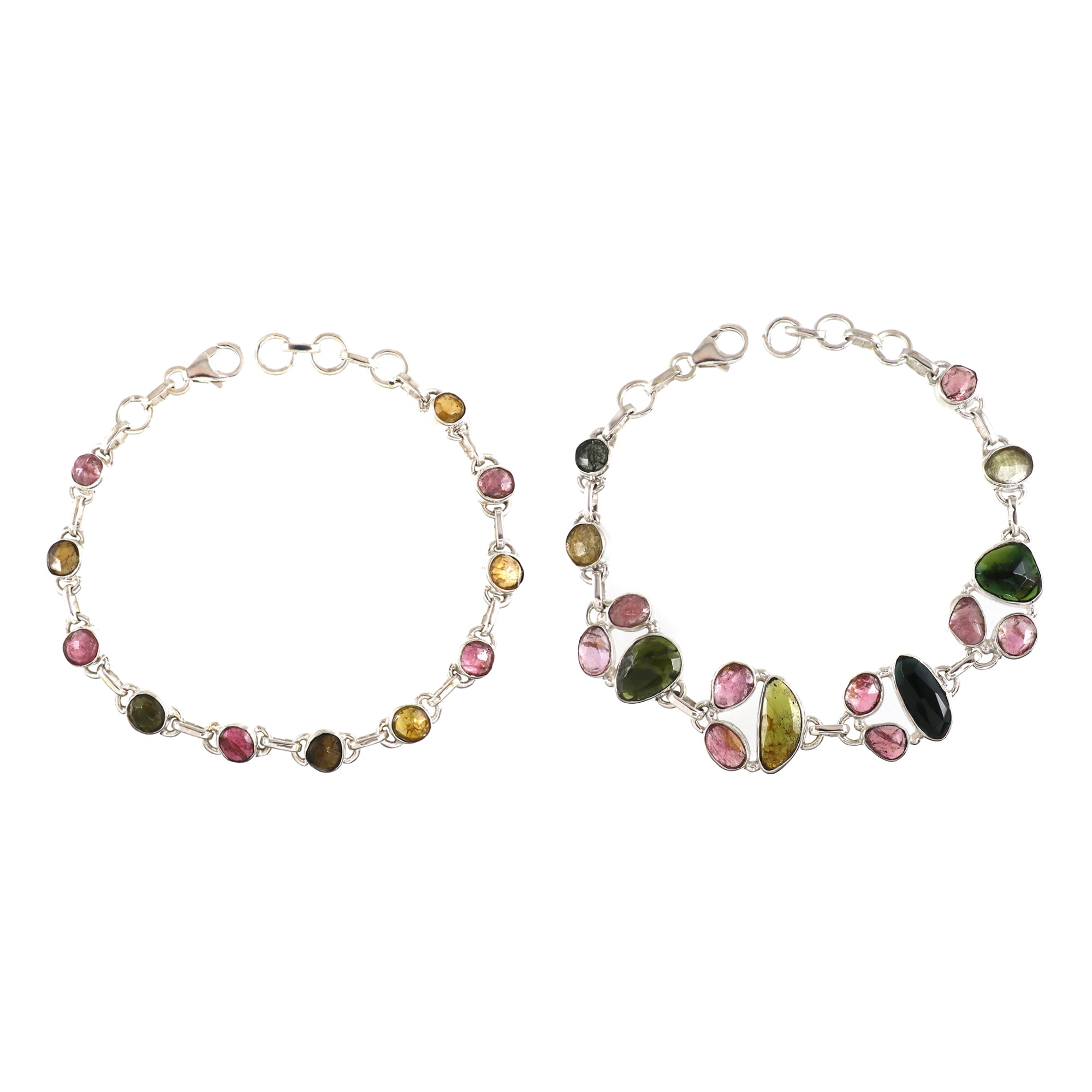 Natural Sterling Silver 925 Tourmaline, Bracelet