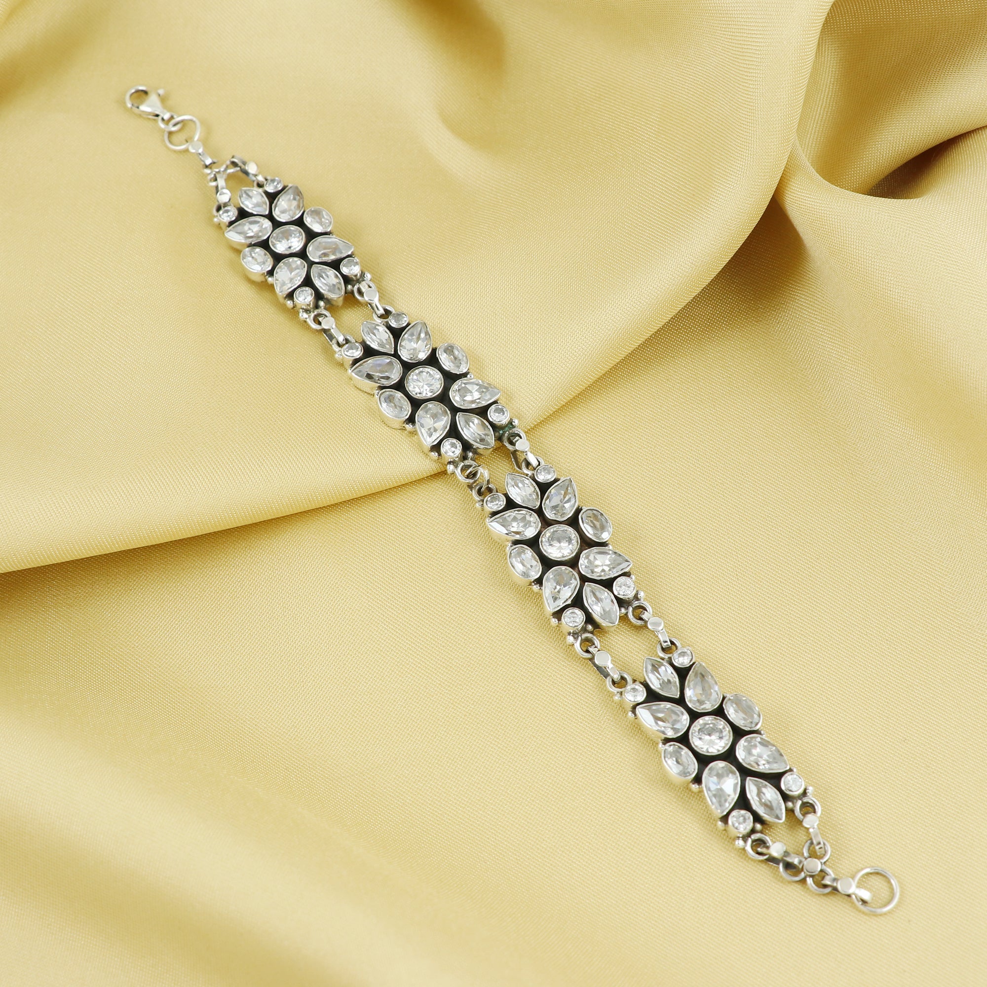 Natural Sterling Silver 925 Bracelet