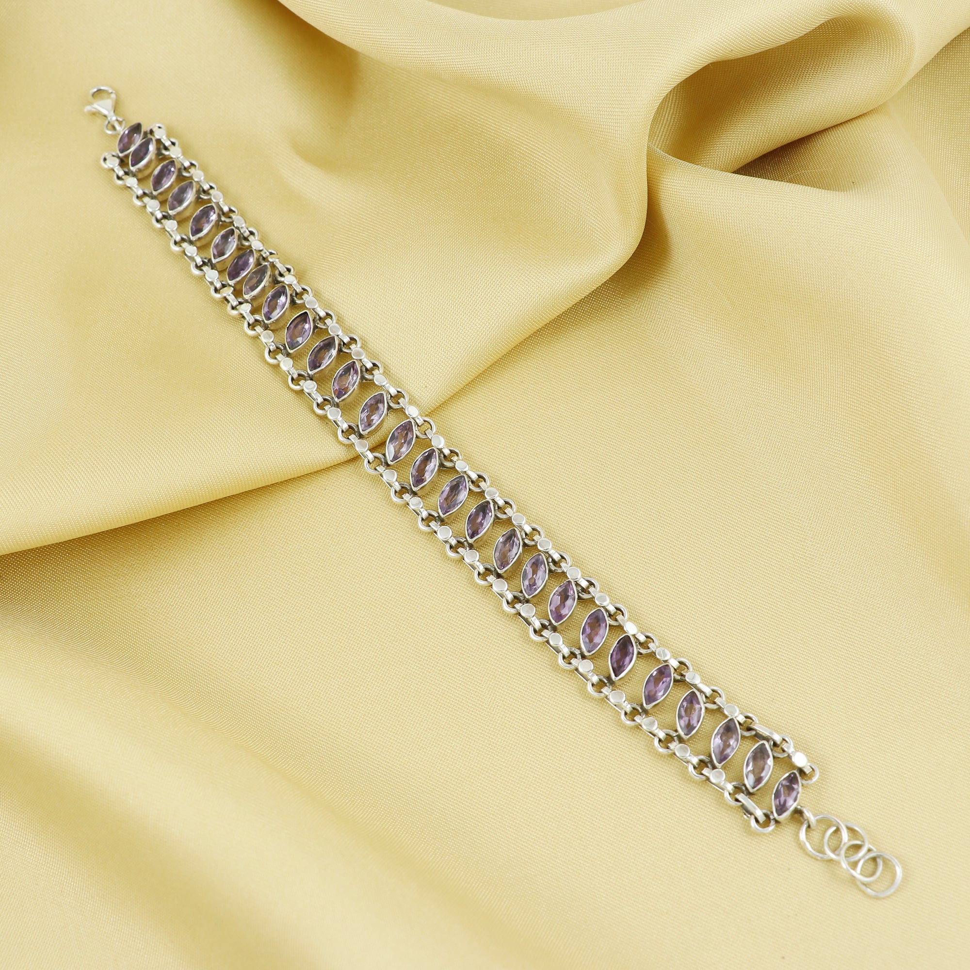 Natural Sterling Silver 925 Bracelet