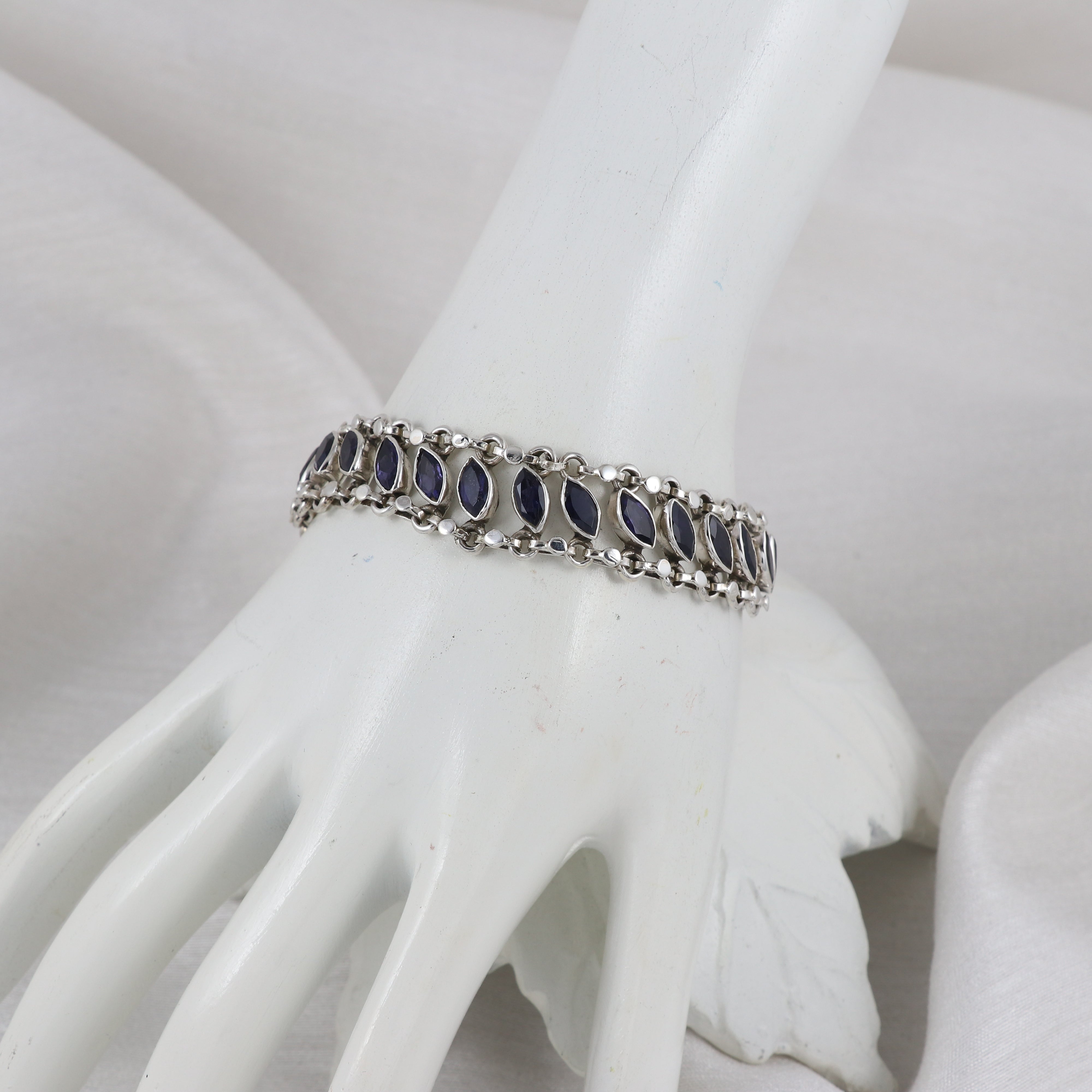 Natural Sterling Silver 925 Bracelet