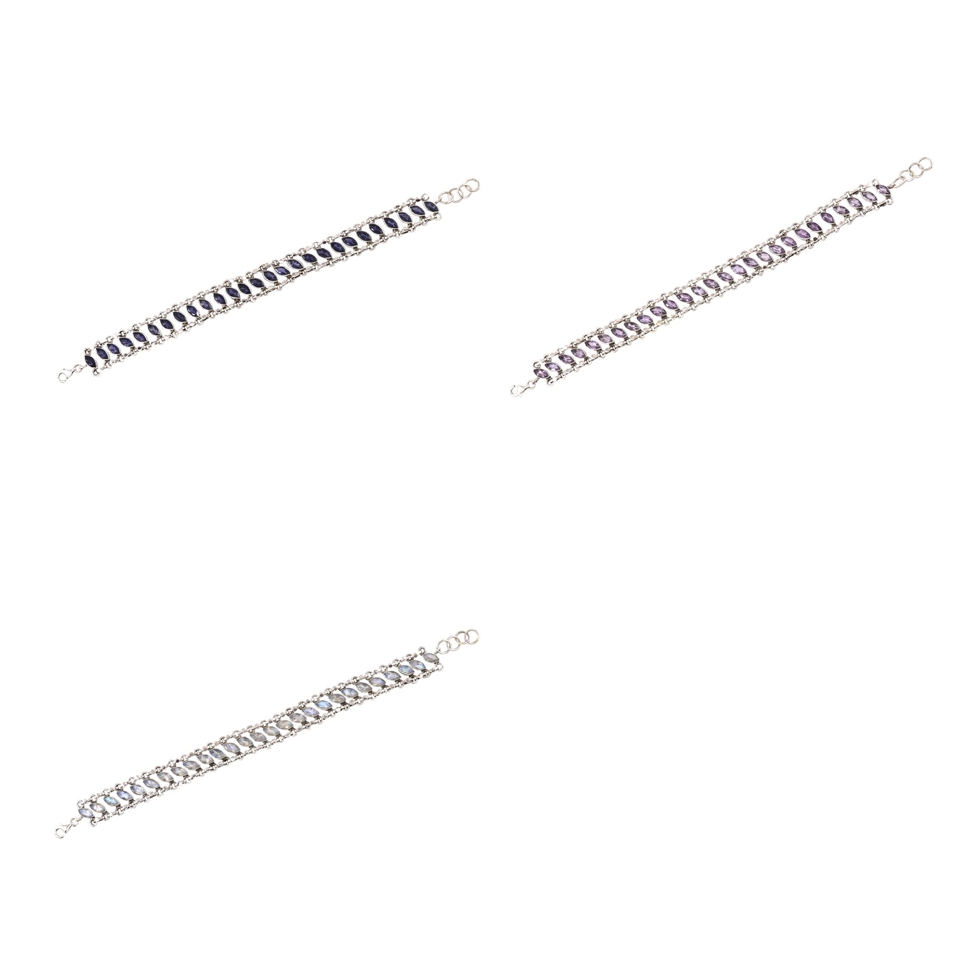 Natural Sterling Silver 925 Bracelet
