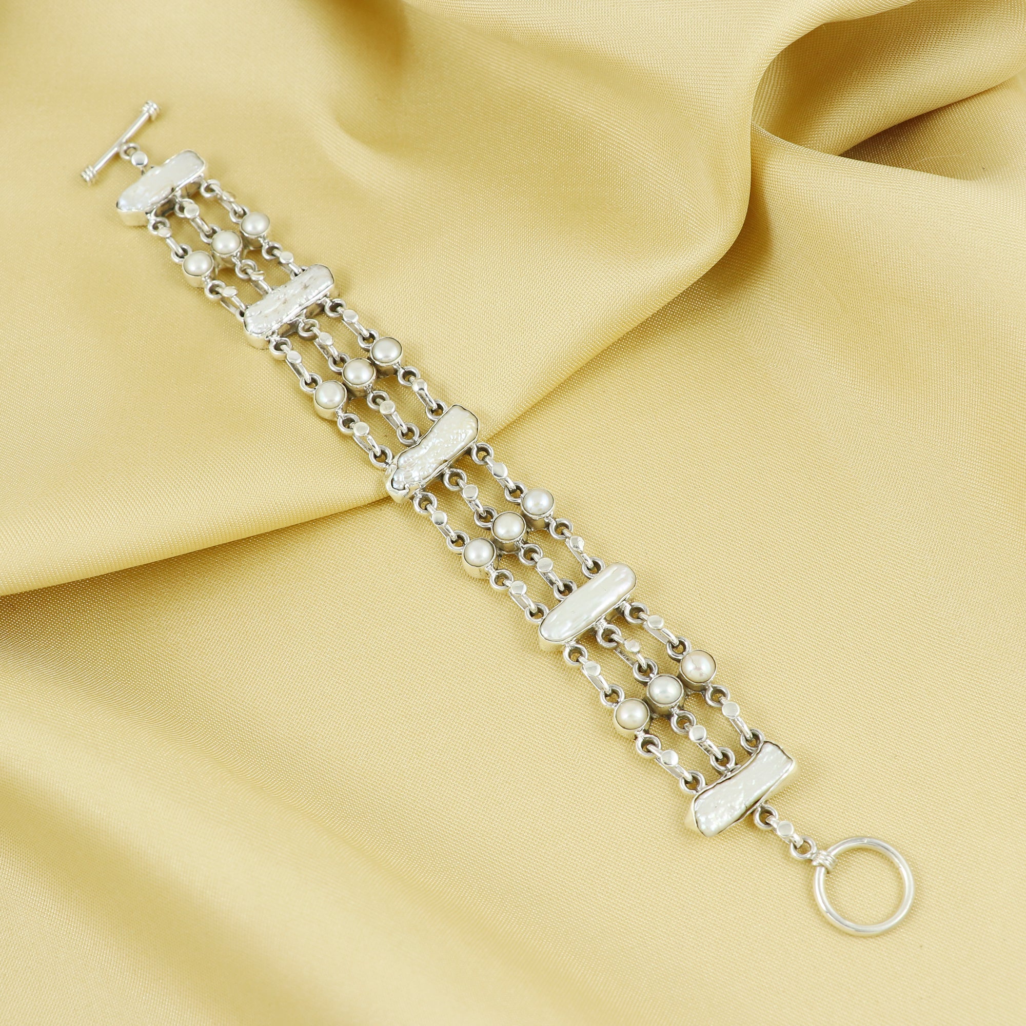 Natural Sterling Silver 925 Bracelet