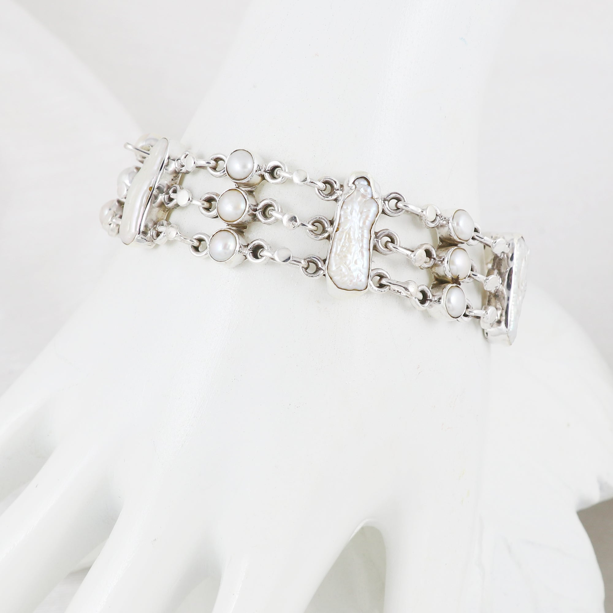 Natural Sterling Silver 925 Bracelet