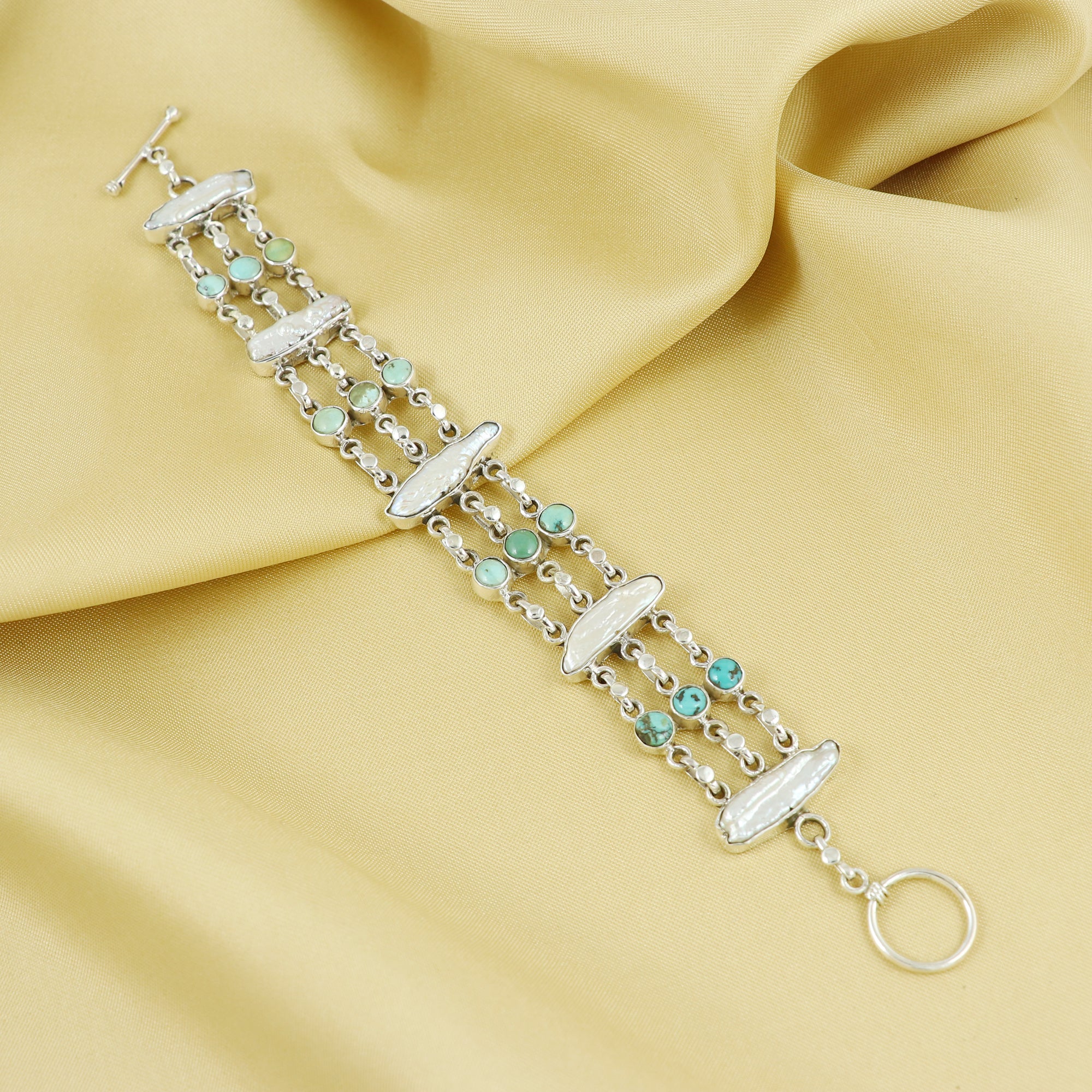 Natural Sterling Silver 925 Bracelet