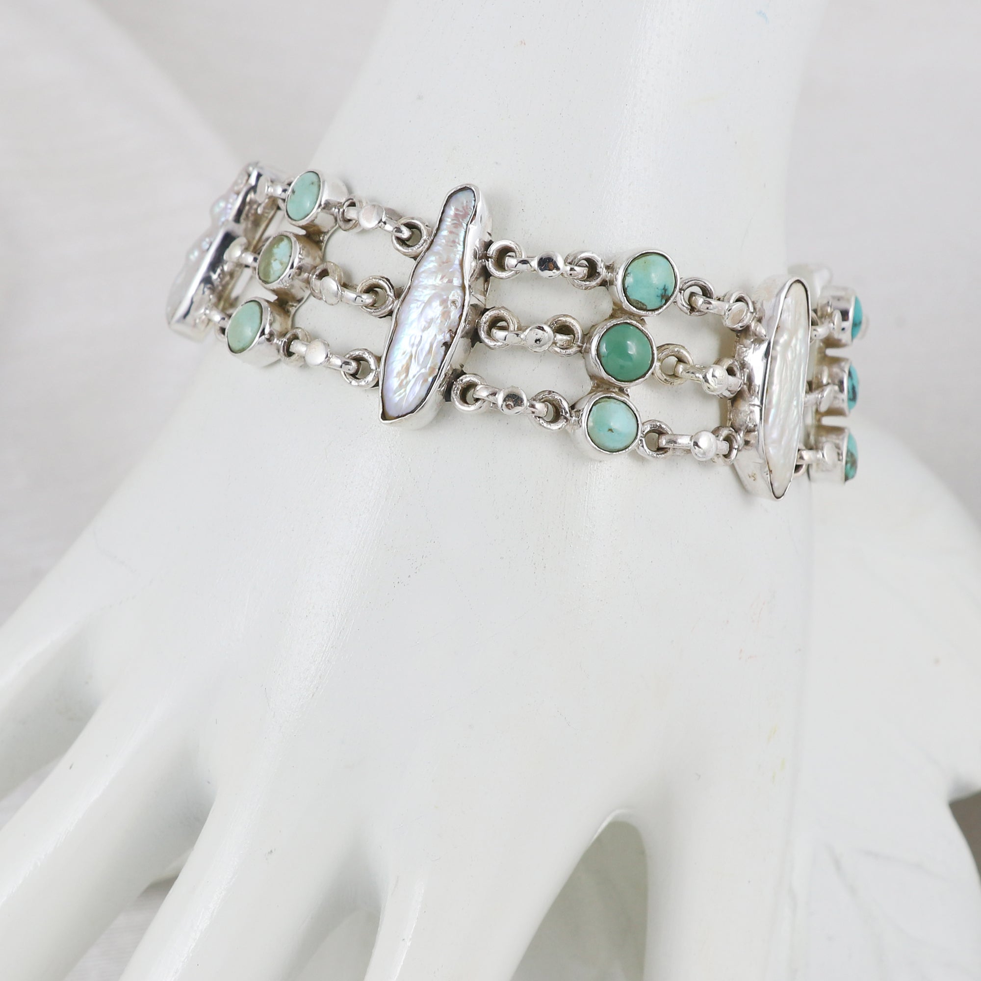 Natural Sterling Silver 925 Bracelet