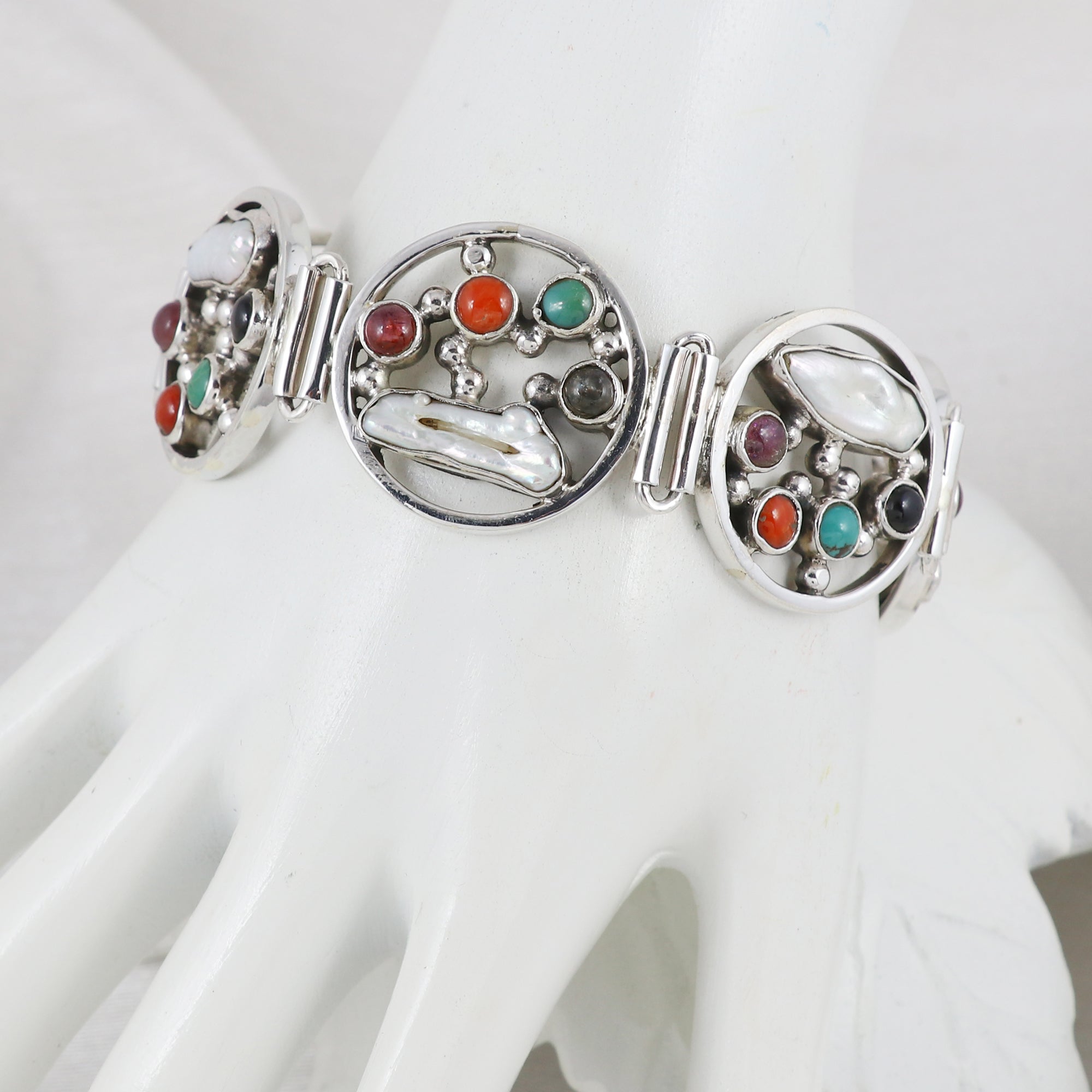 Natural Sterling Silver 925 Bracelet
