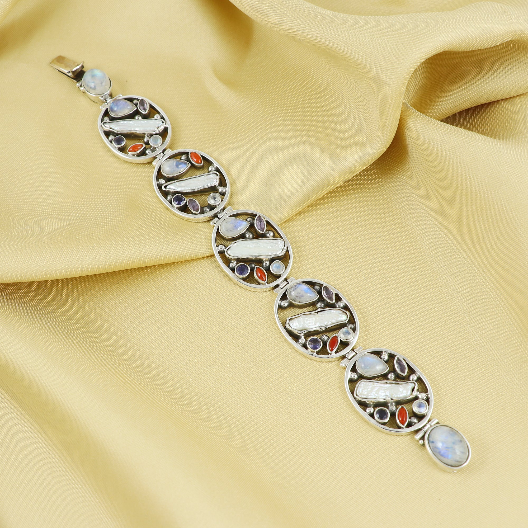 Natural Sterling Silver 925 Bracelet