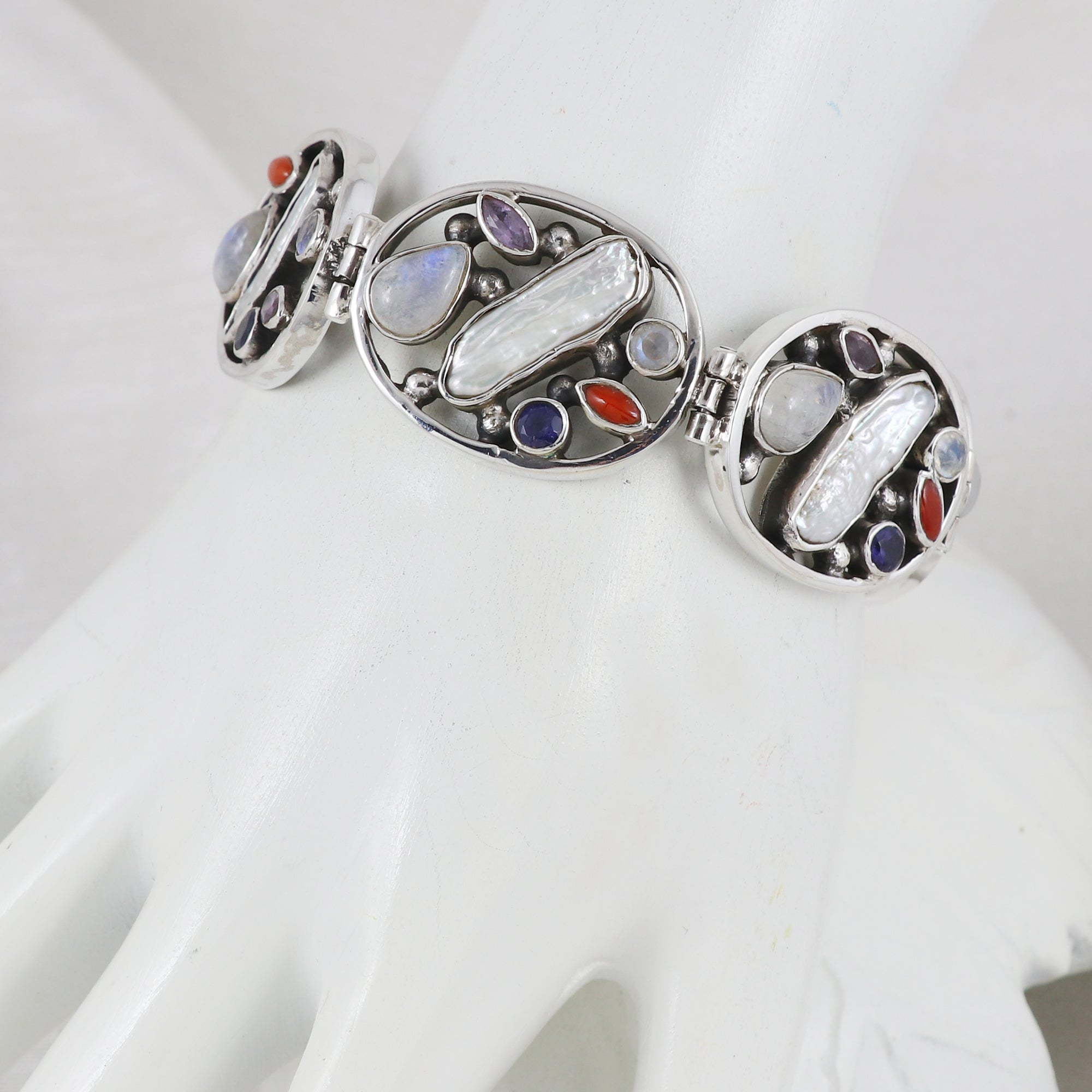 Natural Sterling Silver 925 Bracelet