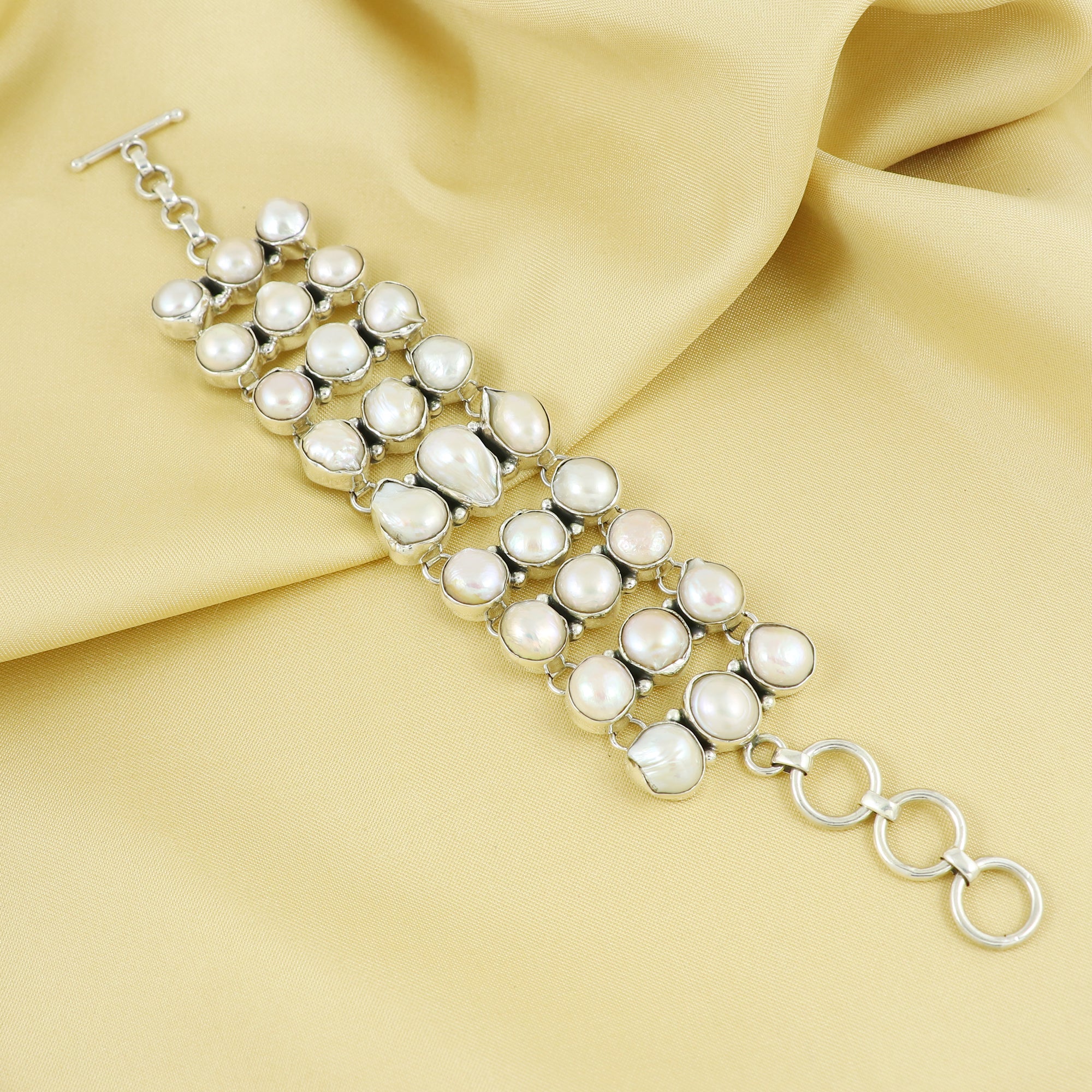 Natural Sterling Silver 925 Bracelet