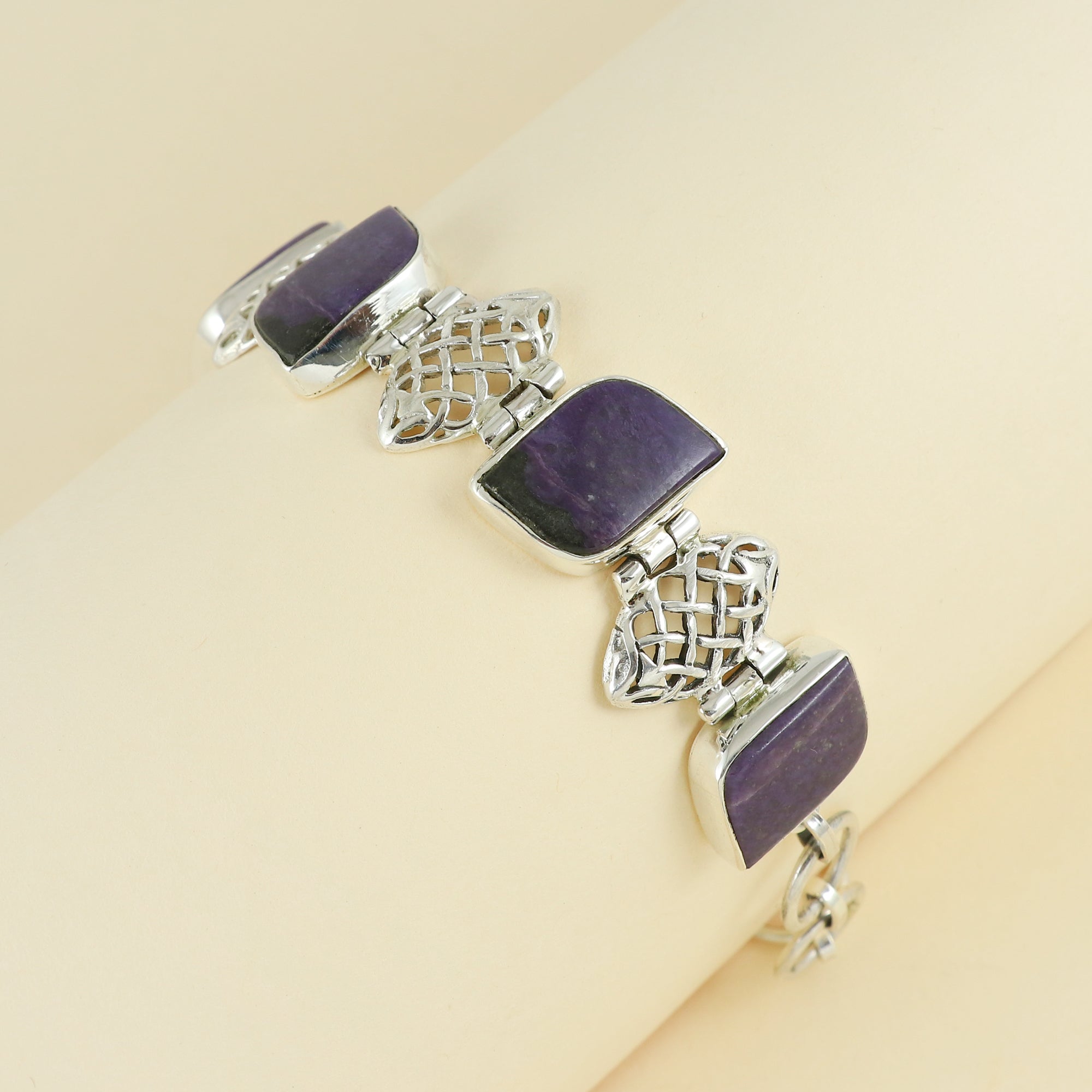 Natural Sterling Silver 925 Bracelet
