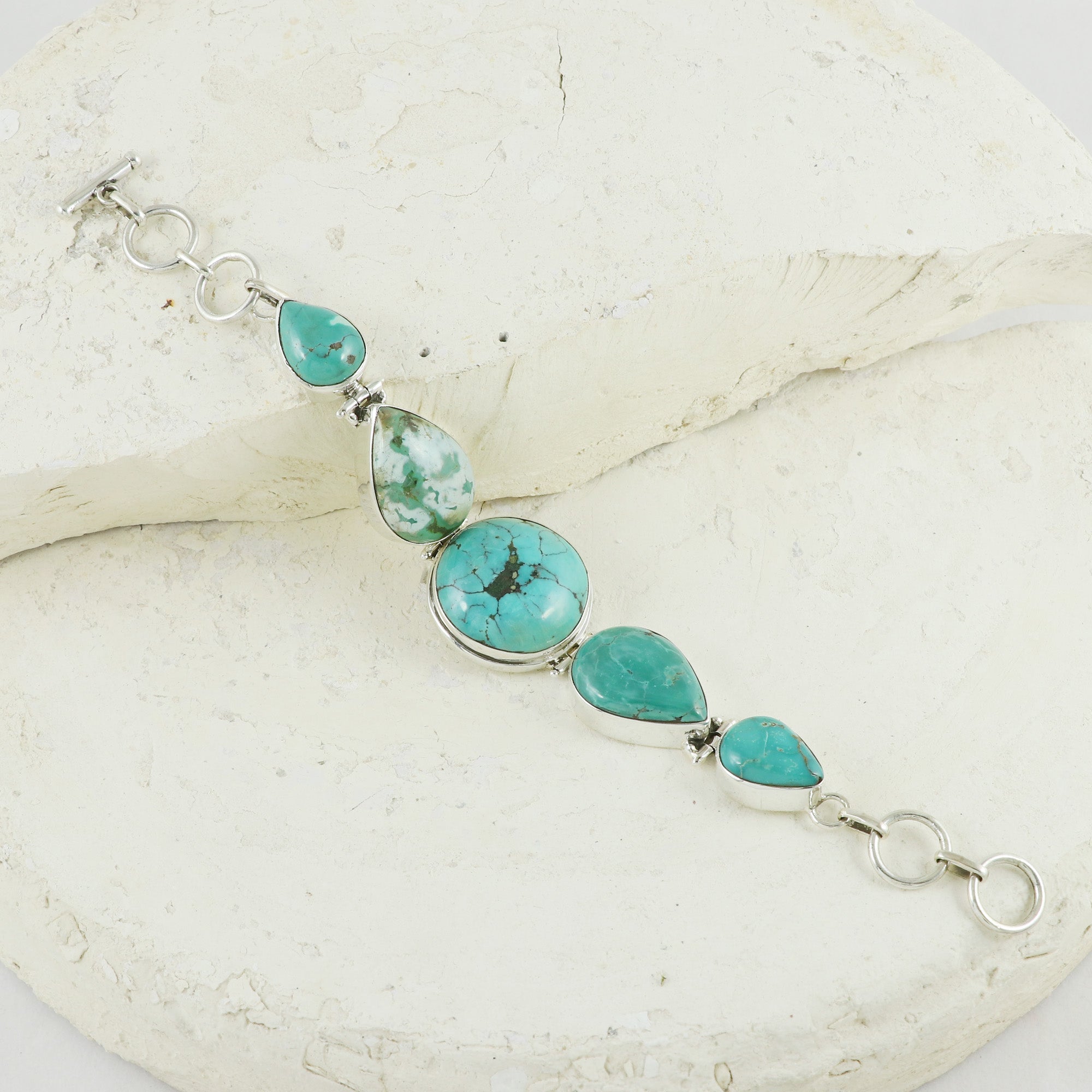 Natural Sterling Silver 925 Bracelet
