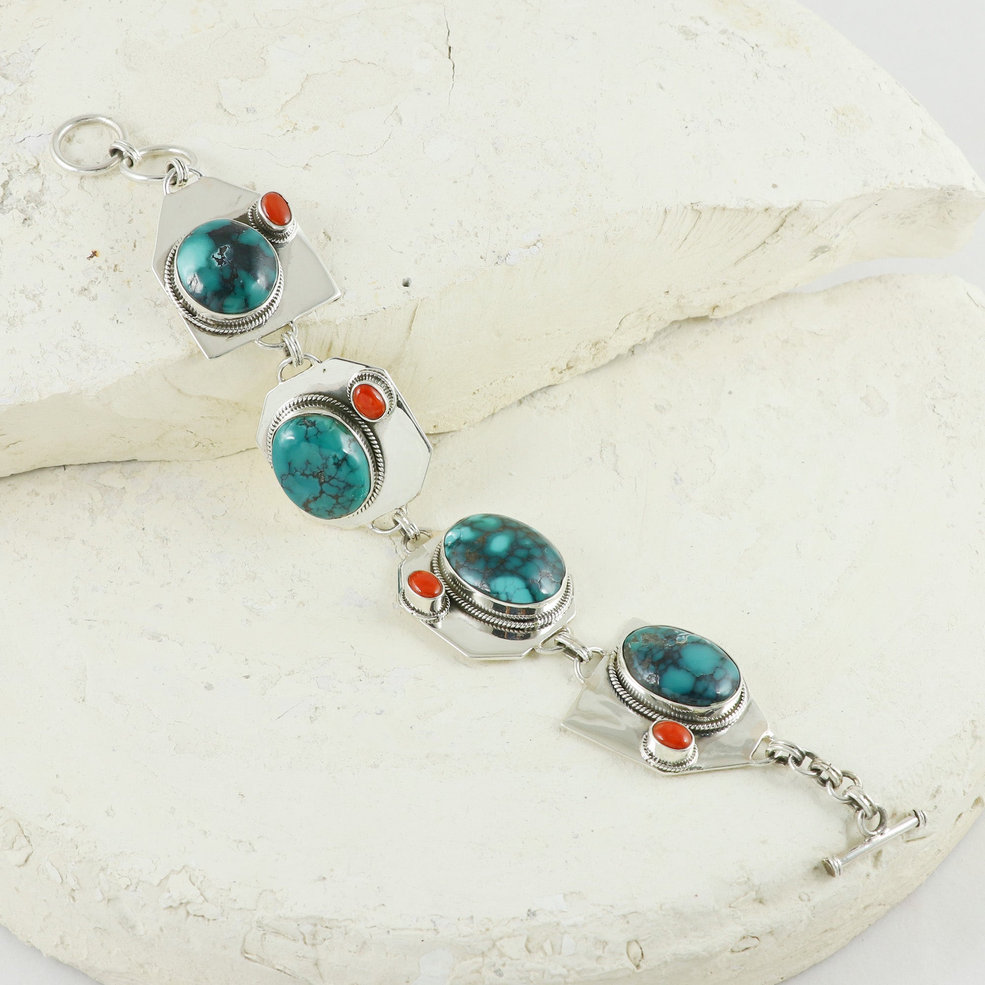 Natural Sterling Silver 925 Bracelet