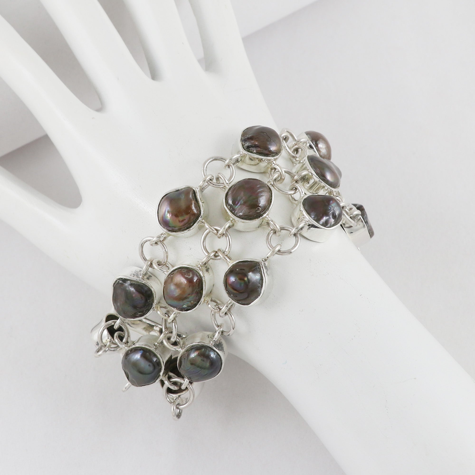 Natural Sterling Silver 925 Bracelet