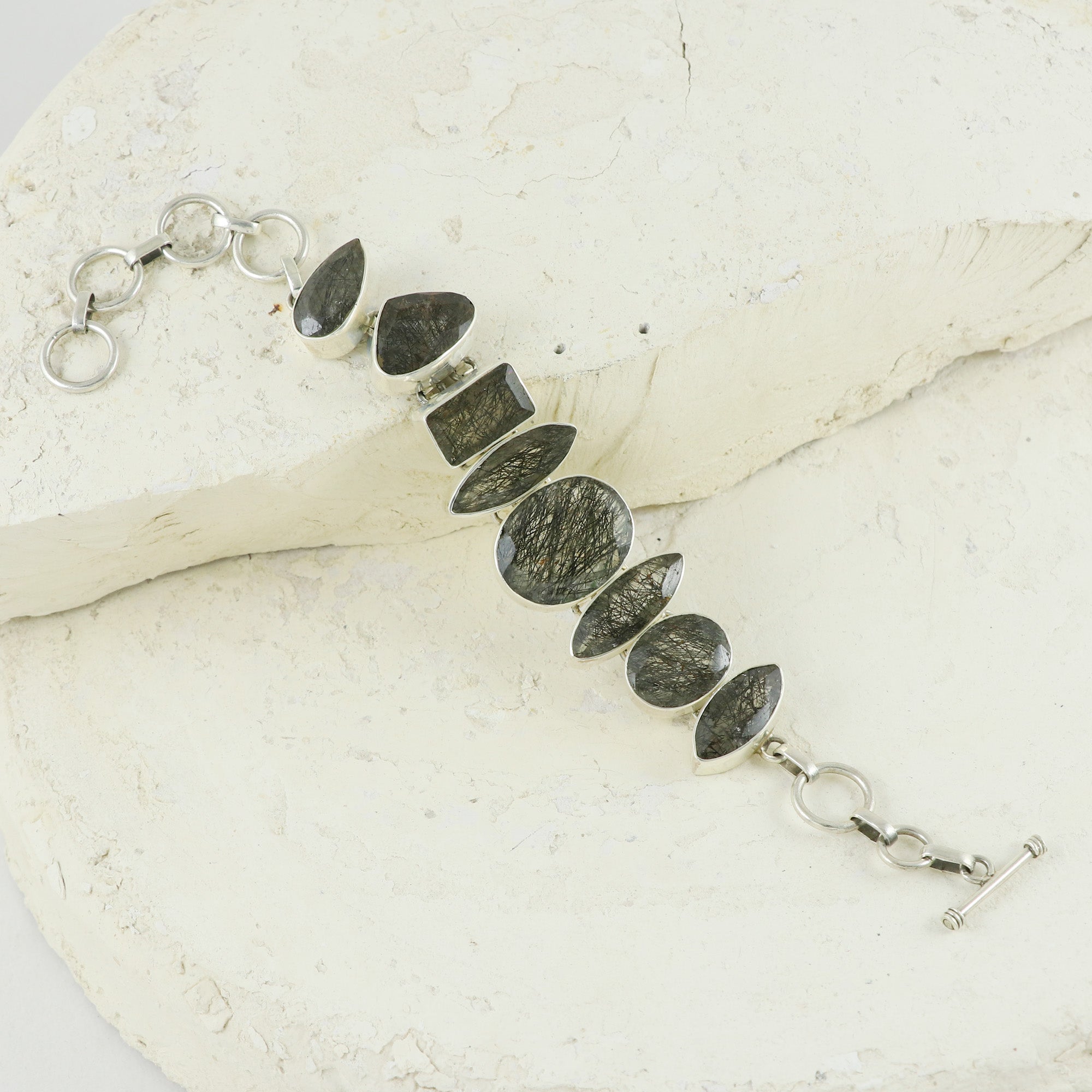 Natural Sterling Silver 925 Bracelet