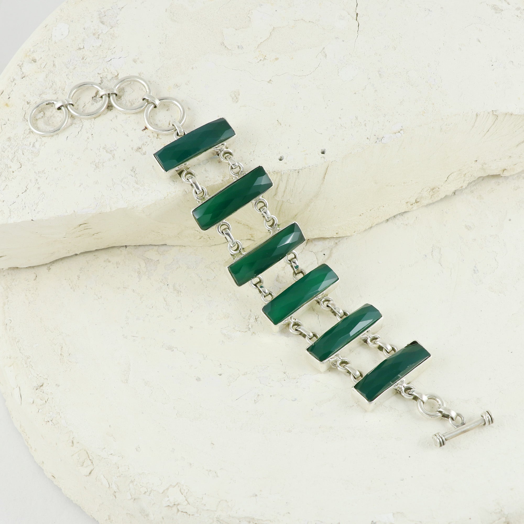 Natural Sterling Silver 925 Bracelet