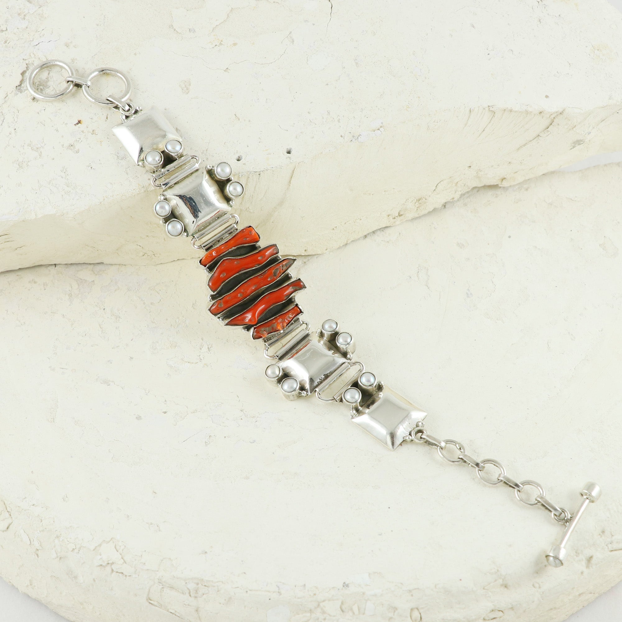 Natural Sterling Silver 925 Bracelet