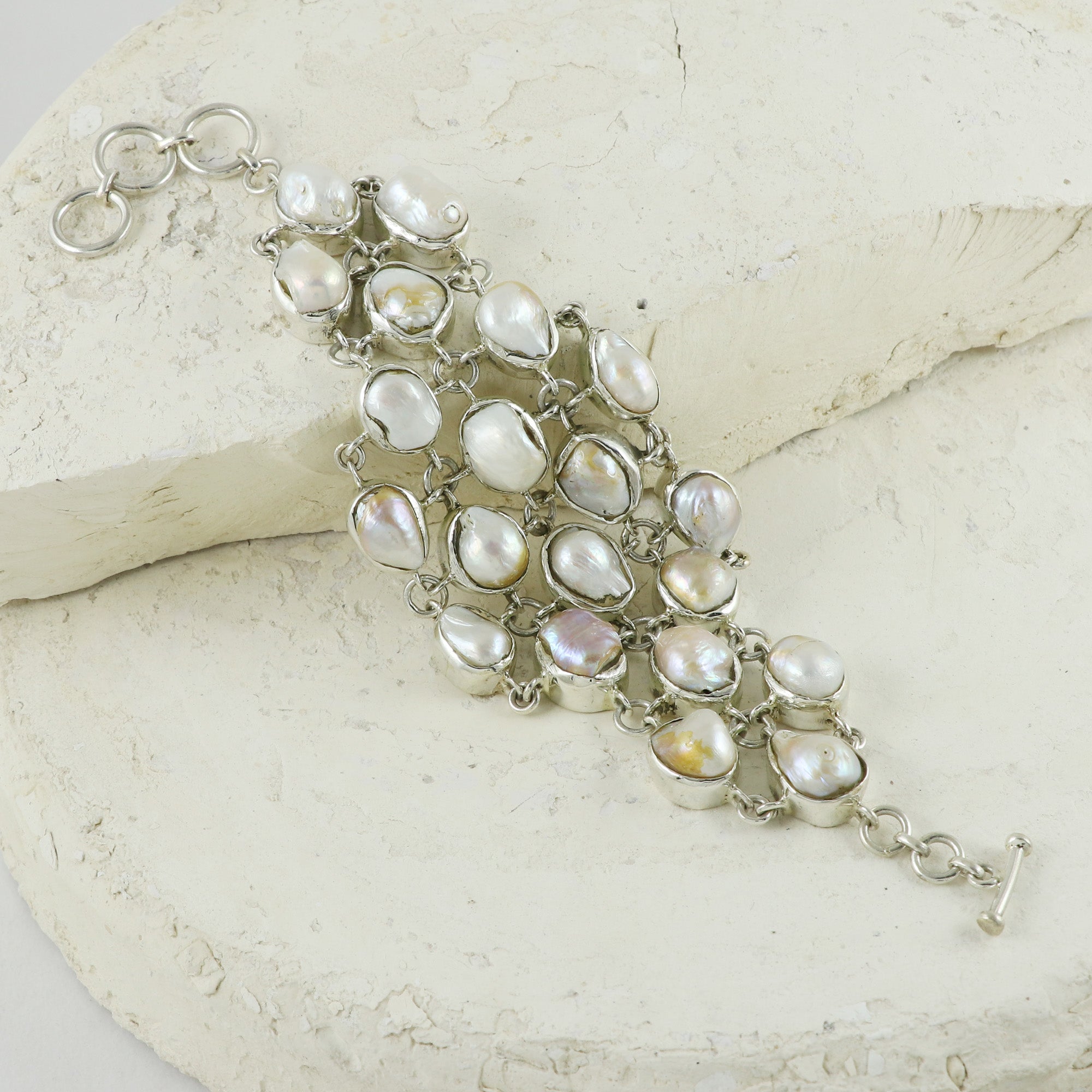 Natural Sterling Silver 925 Bracelet