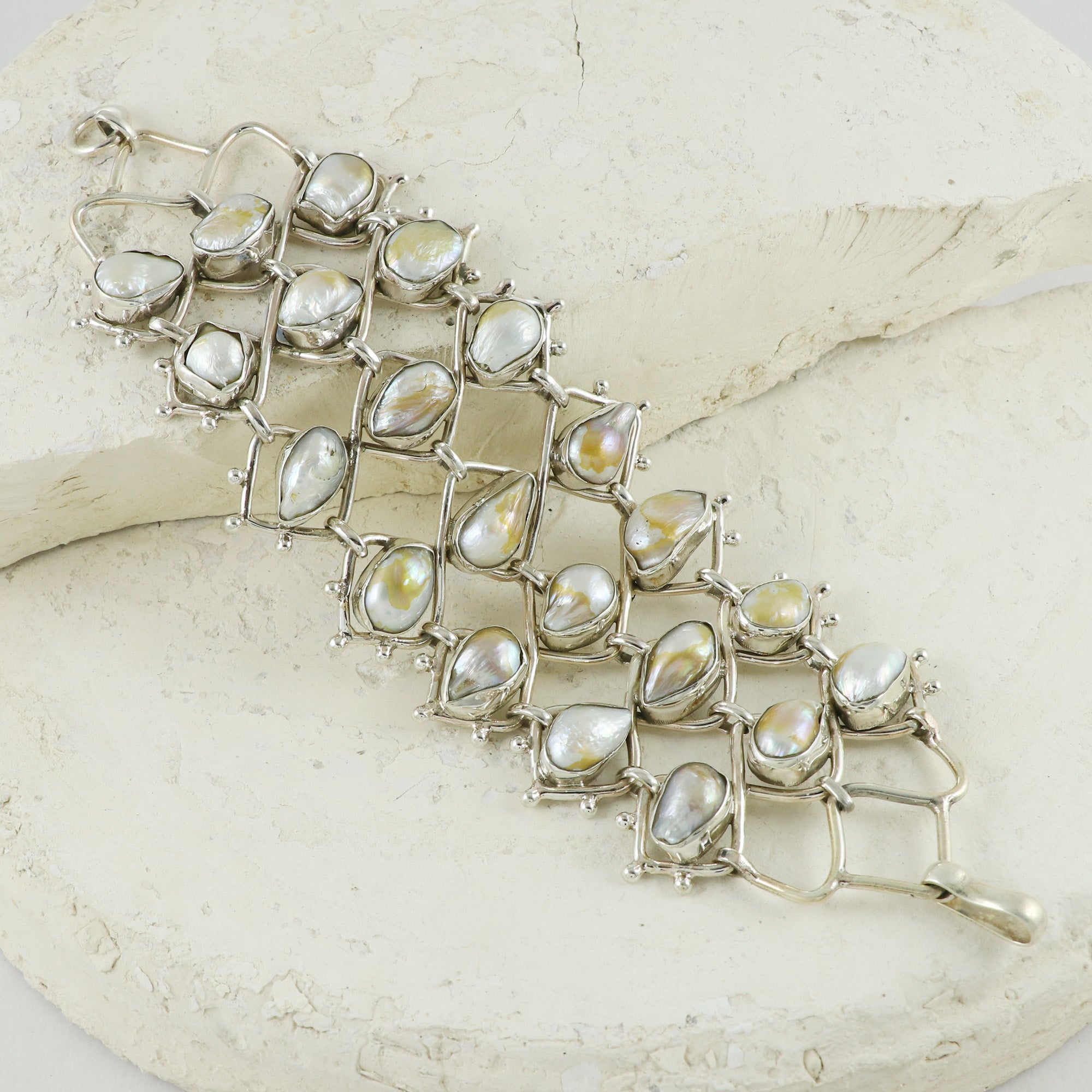 Natural Sterling Silver 925 Bracelet