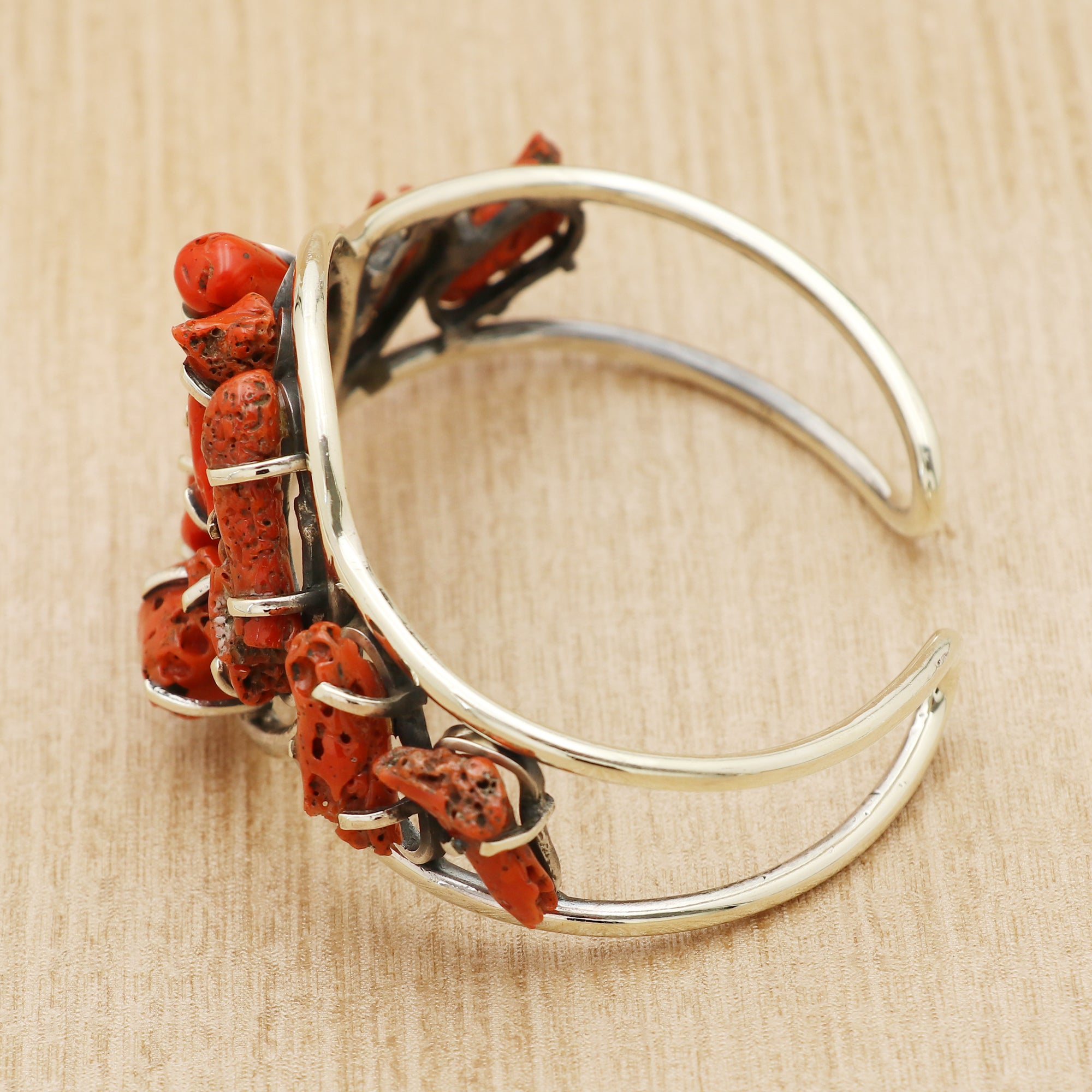 Globe Coral Cuff