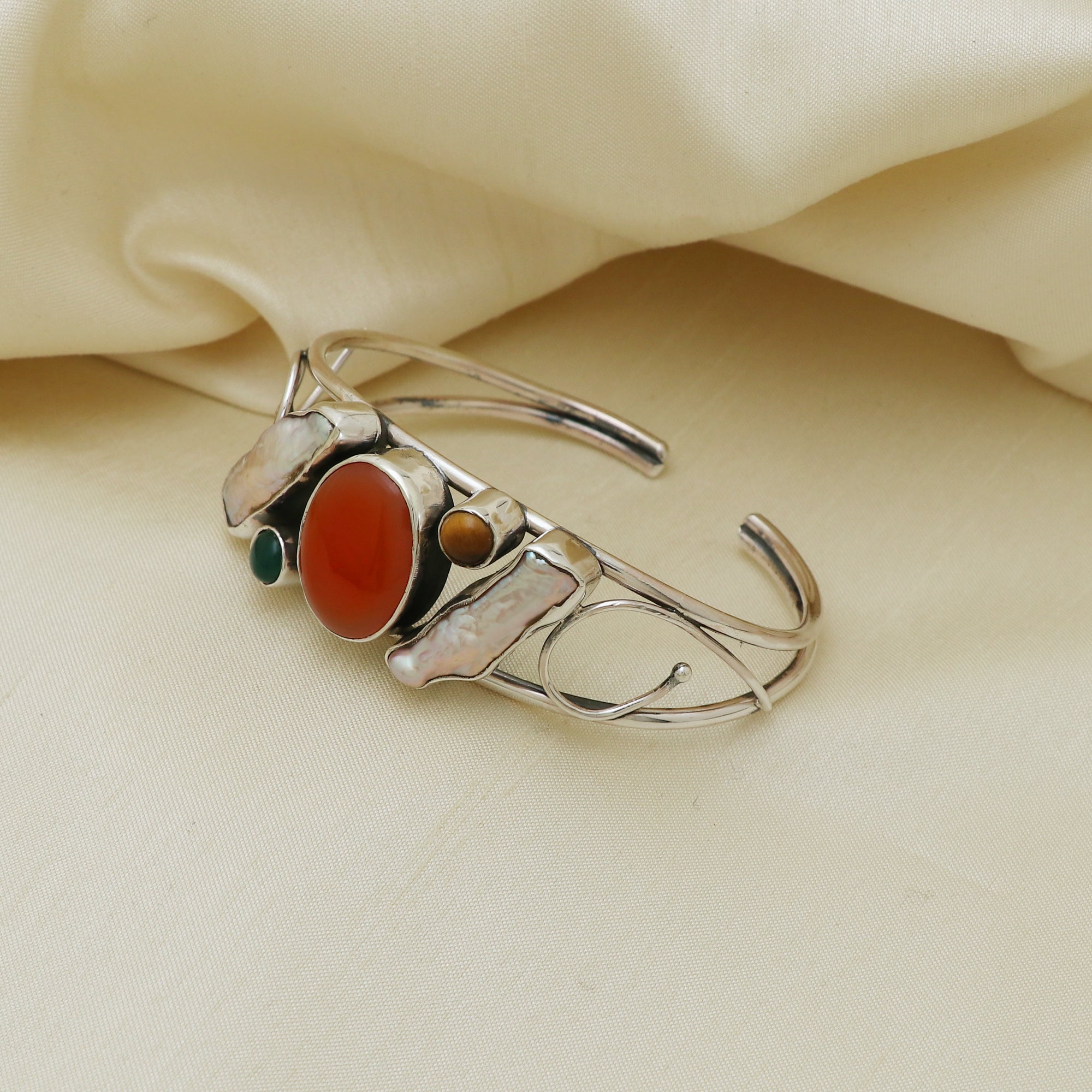 Multi Stone Cuff