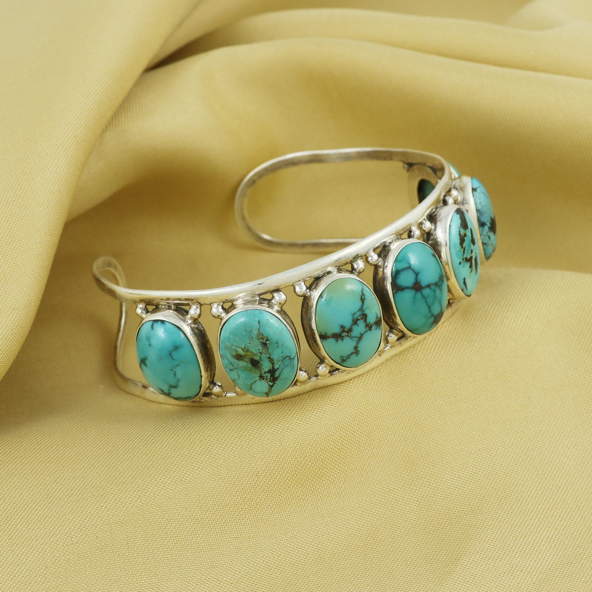 Turquoise Cuff 925 Silver