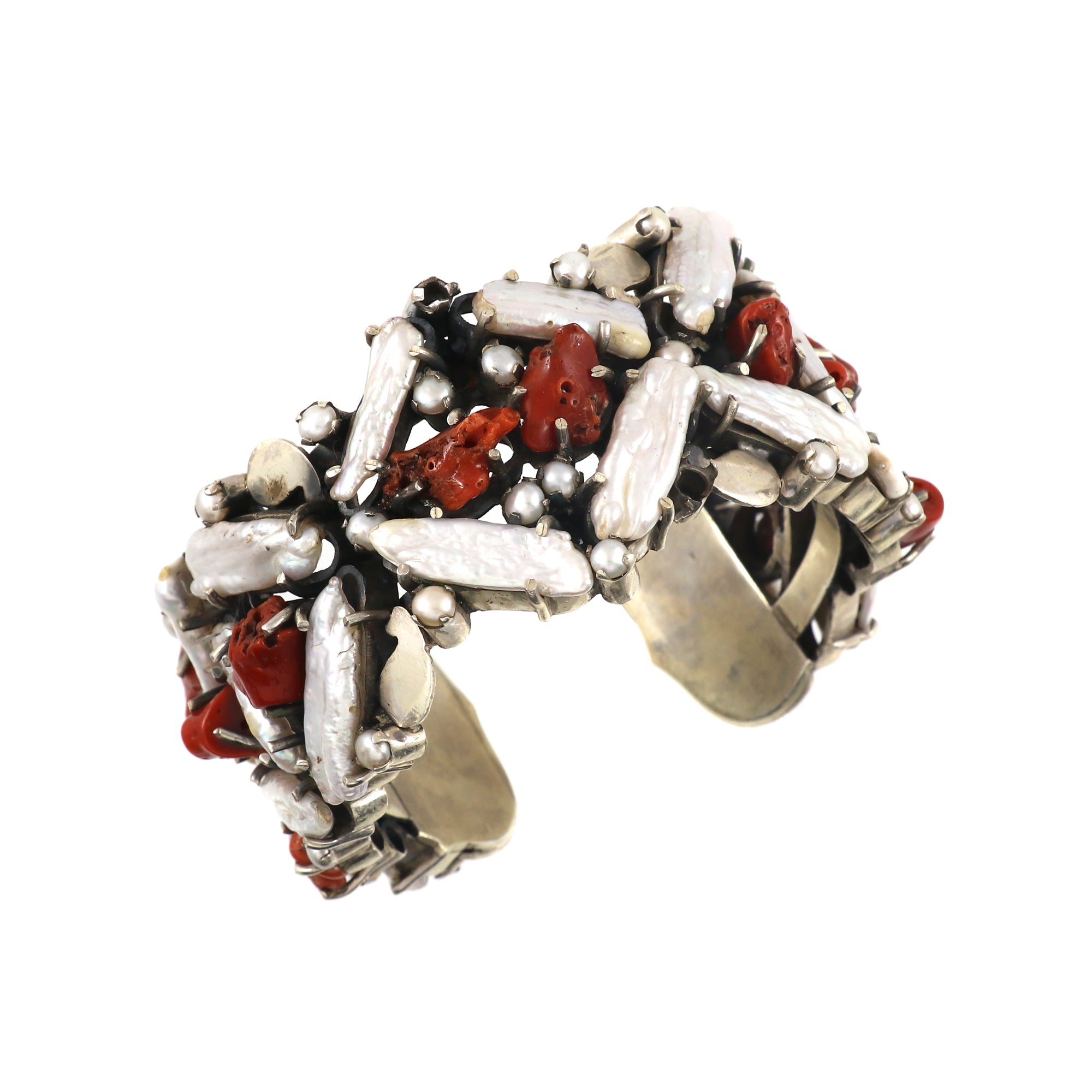 Pearl Coral Cuff 925
