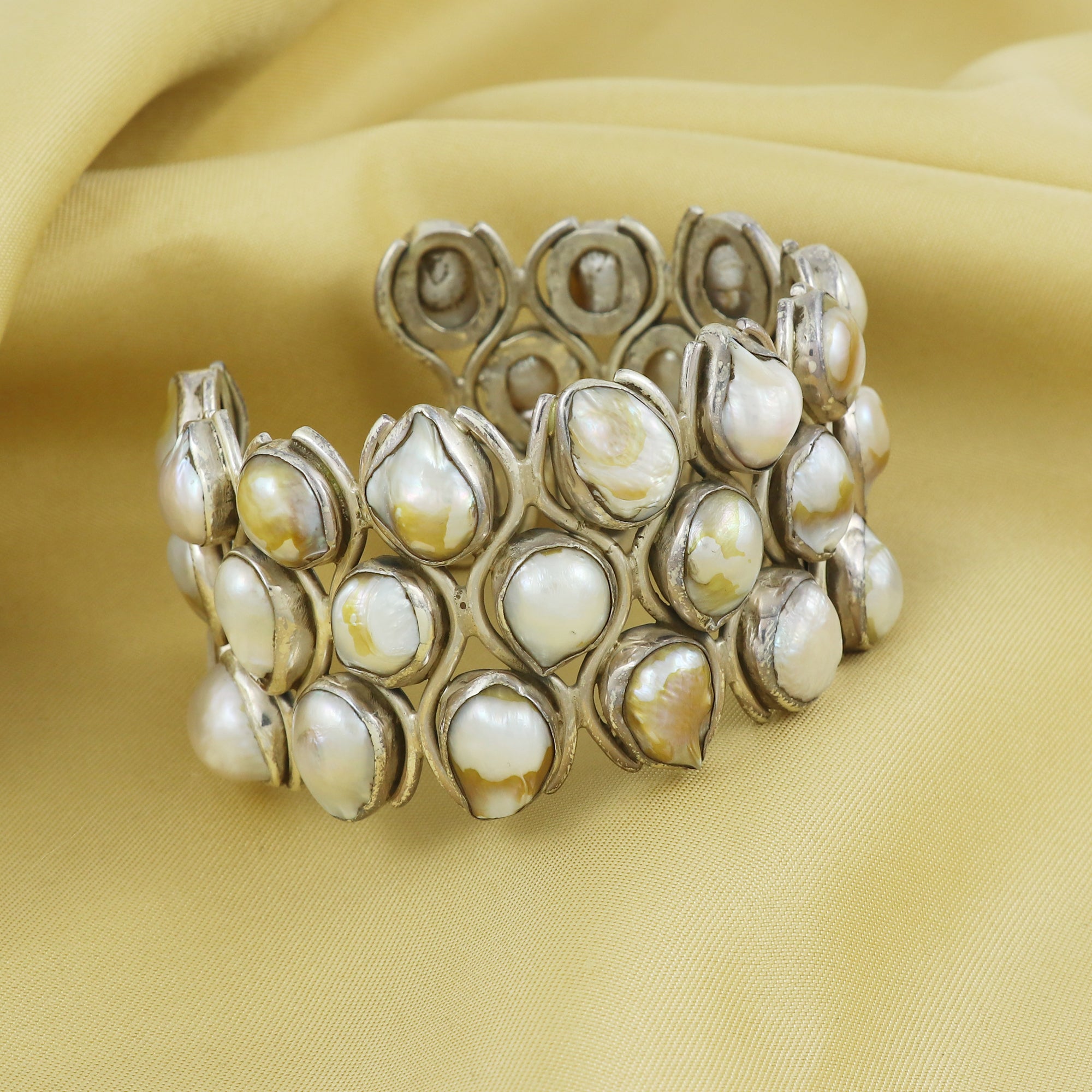 Pearl Gemstone Cuff