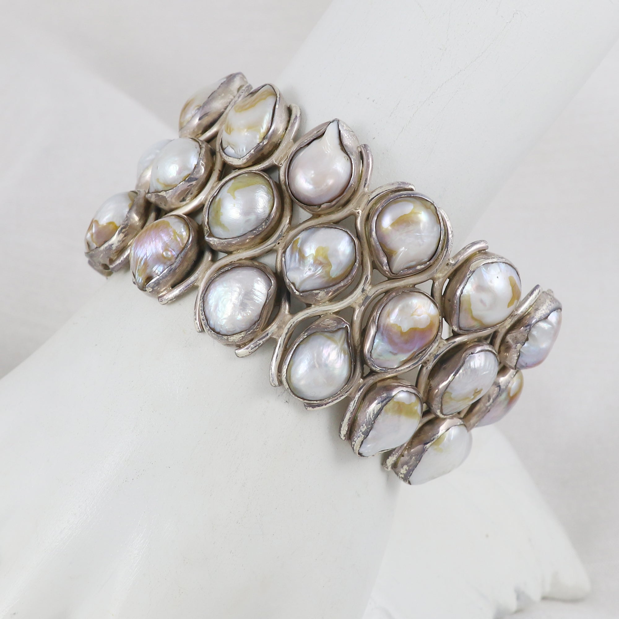 Pearl Gemstone Cuff