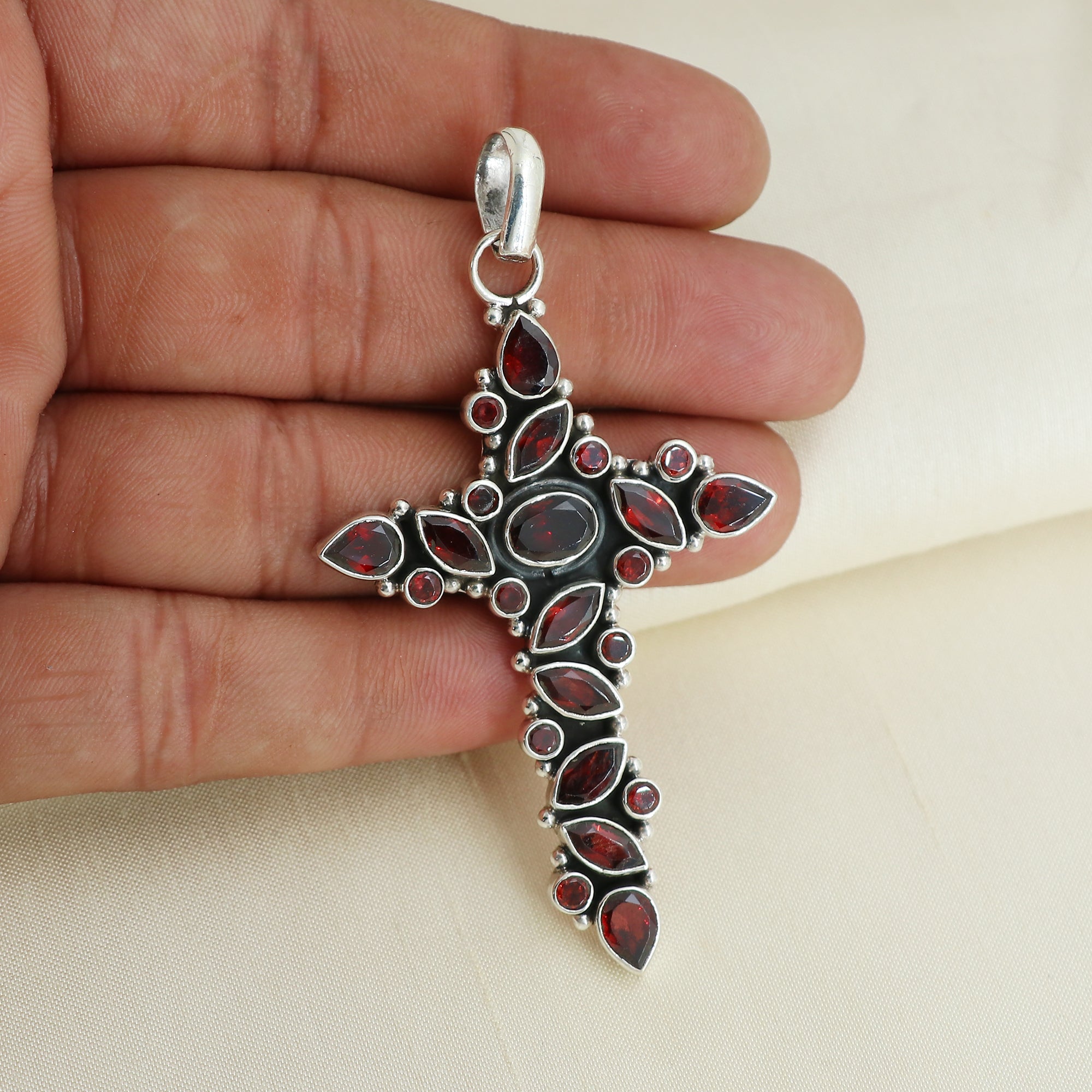 Designer Garnet Stone Pendent