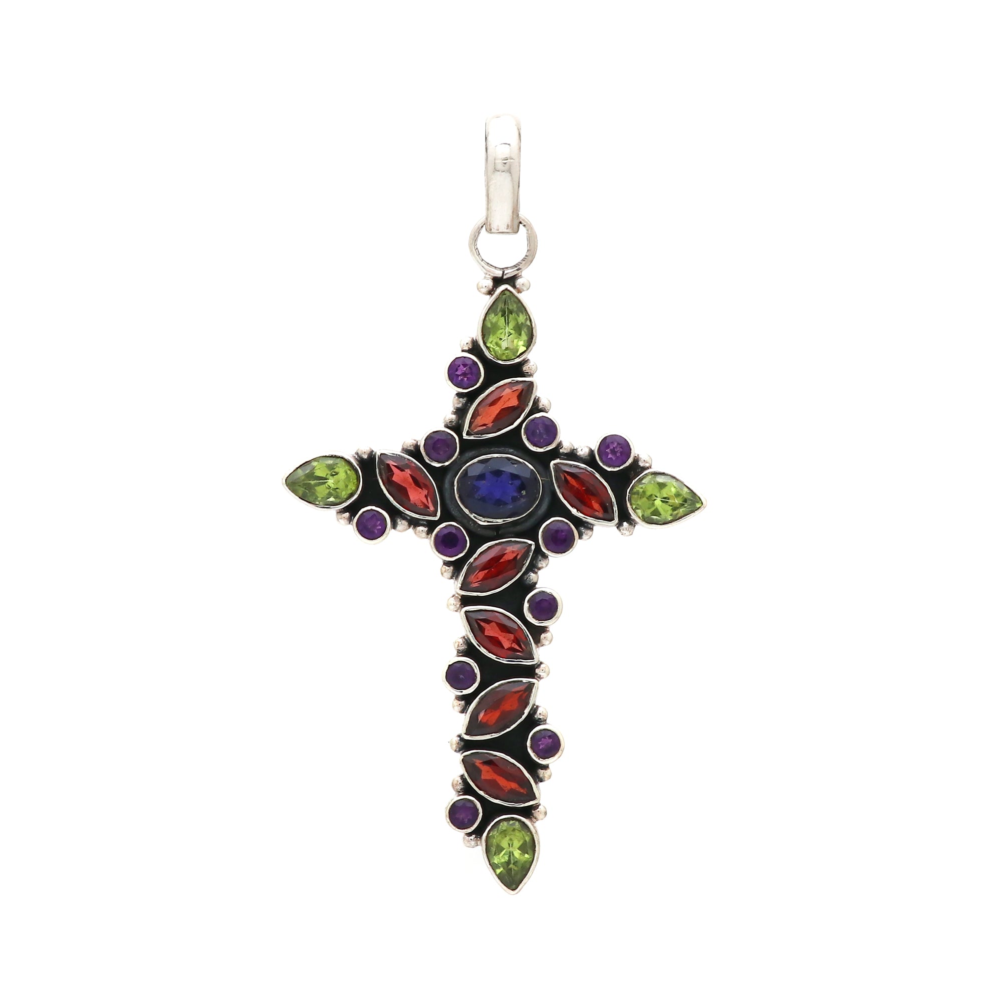 Designer Multi Stone Pendent