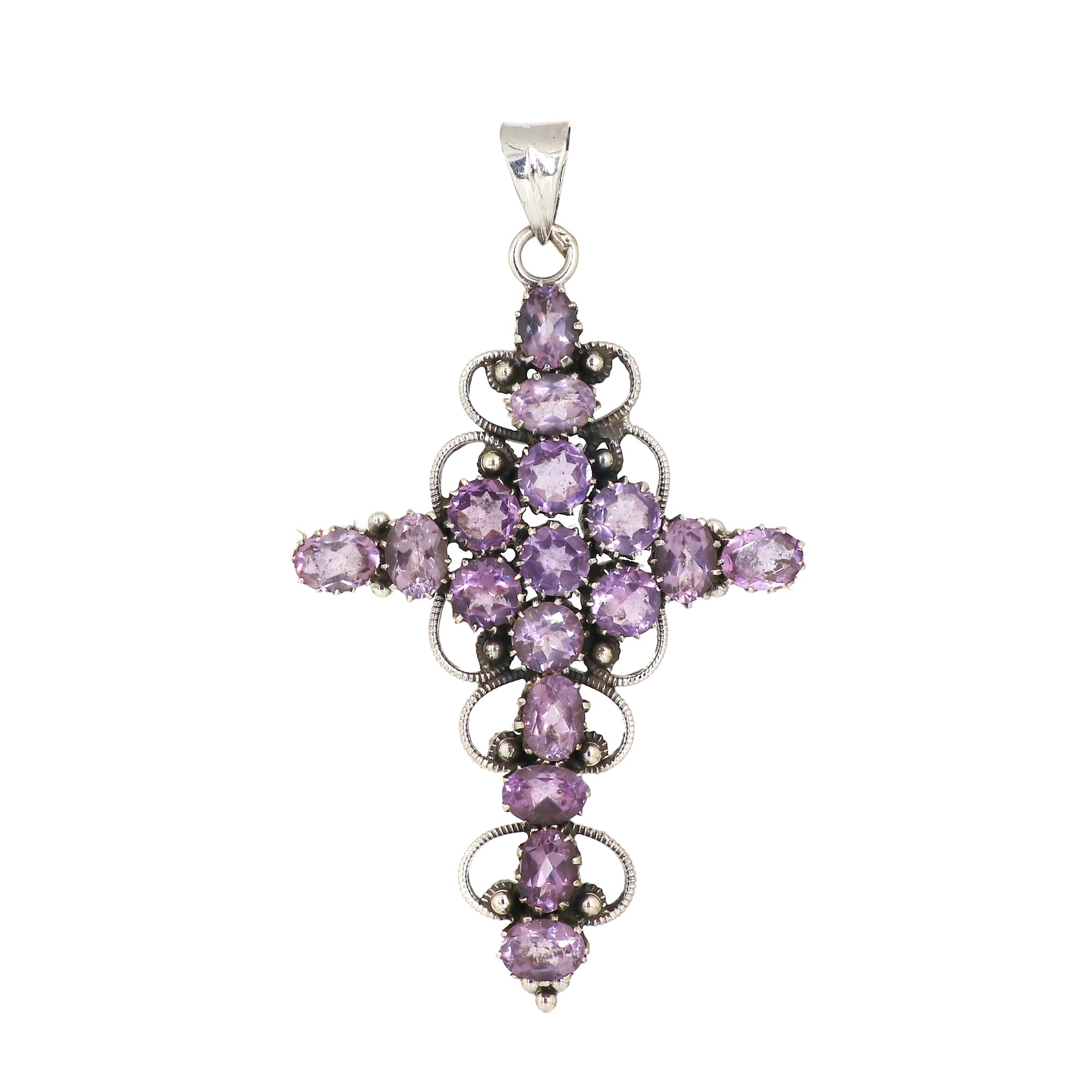 Sterling Silver Amethyst Gemstone Pendant