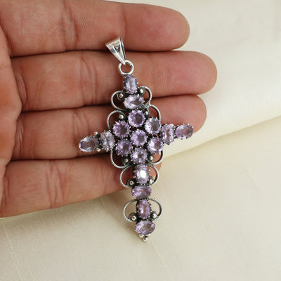 Sterling Silver Amethyst Gemstone Pendant