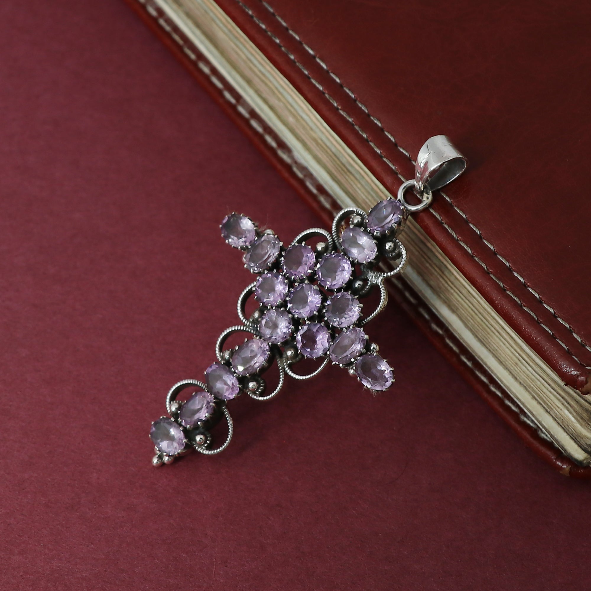 Sterling Silver Amethyst Gemstone Pendant