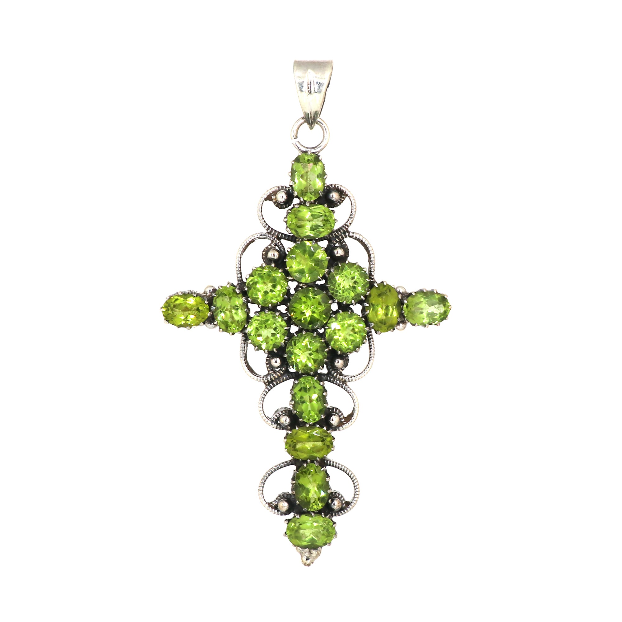 Sterling Silver Peridot Gemstone Pendant