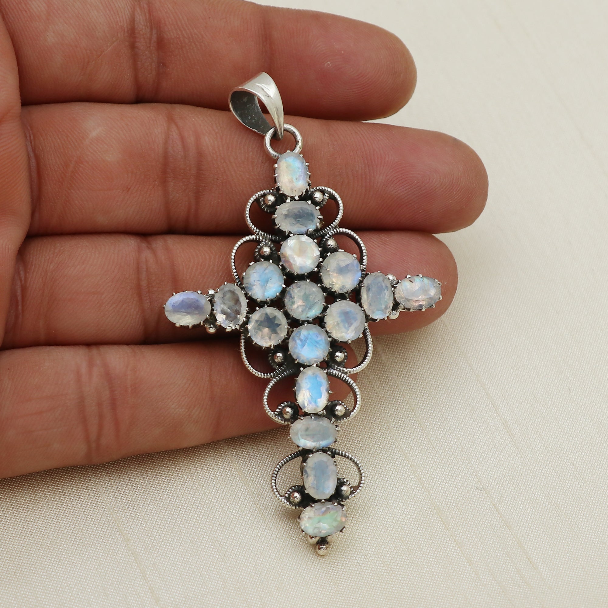 Sterling Silver Moonstone Pendant