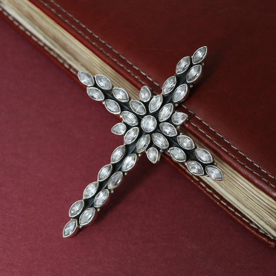 Sterling Silver Cubic Zirconia Gemstone Pendant