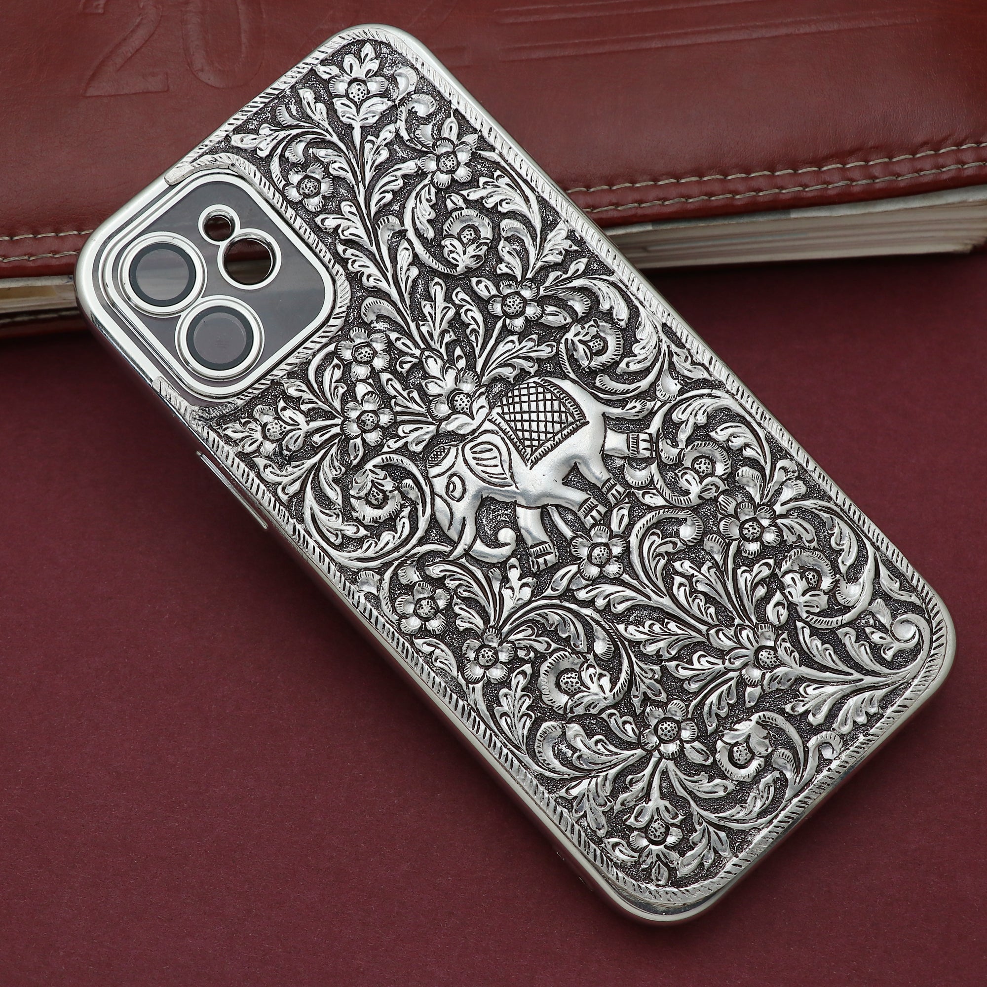 Silver Elephant Phone Cover