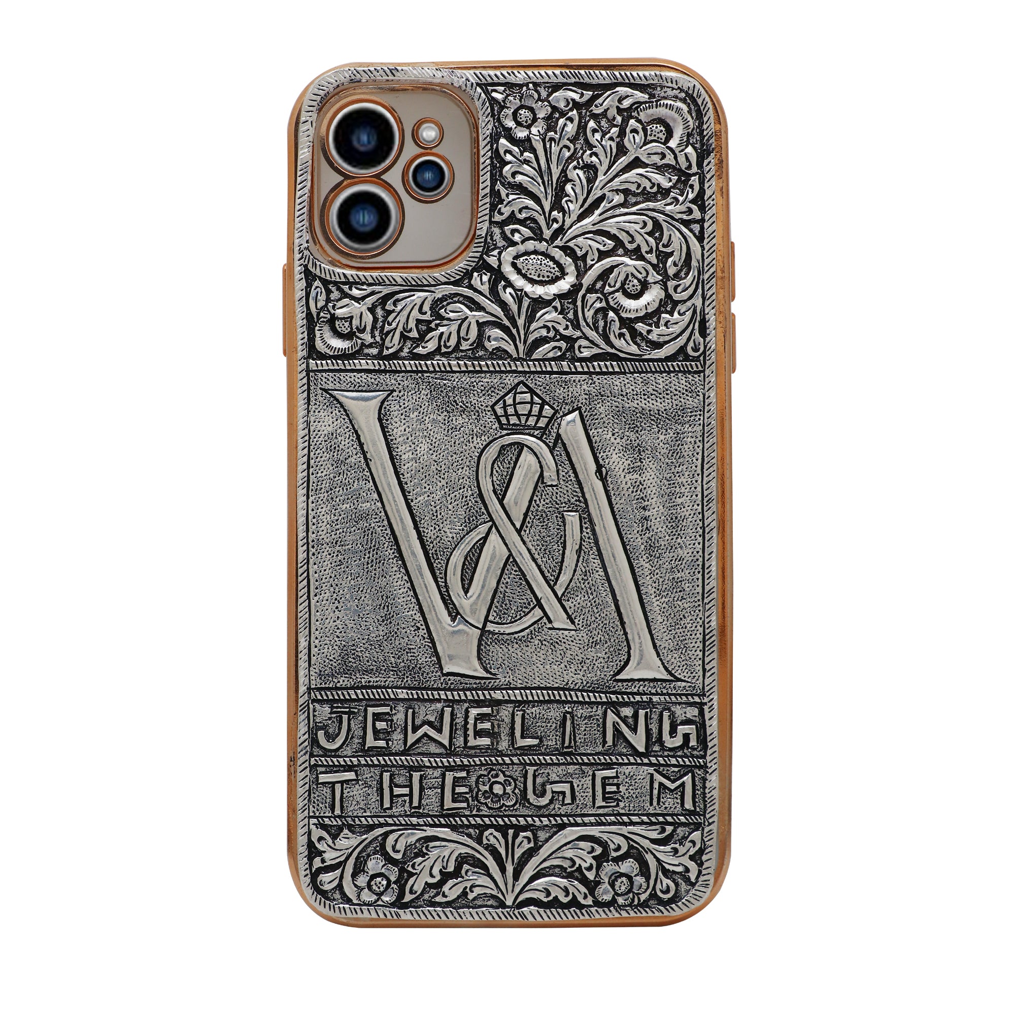 Customised Silver Phone Cover