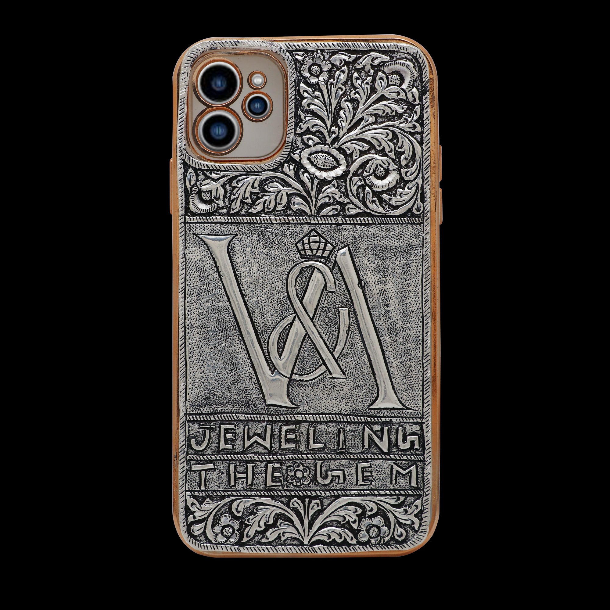 Customised Silver Phone Cover