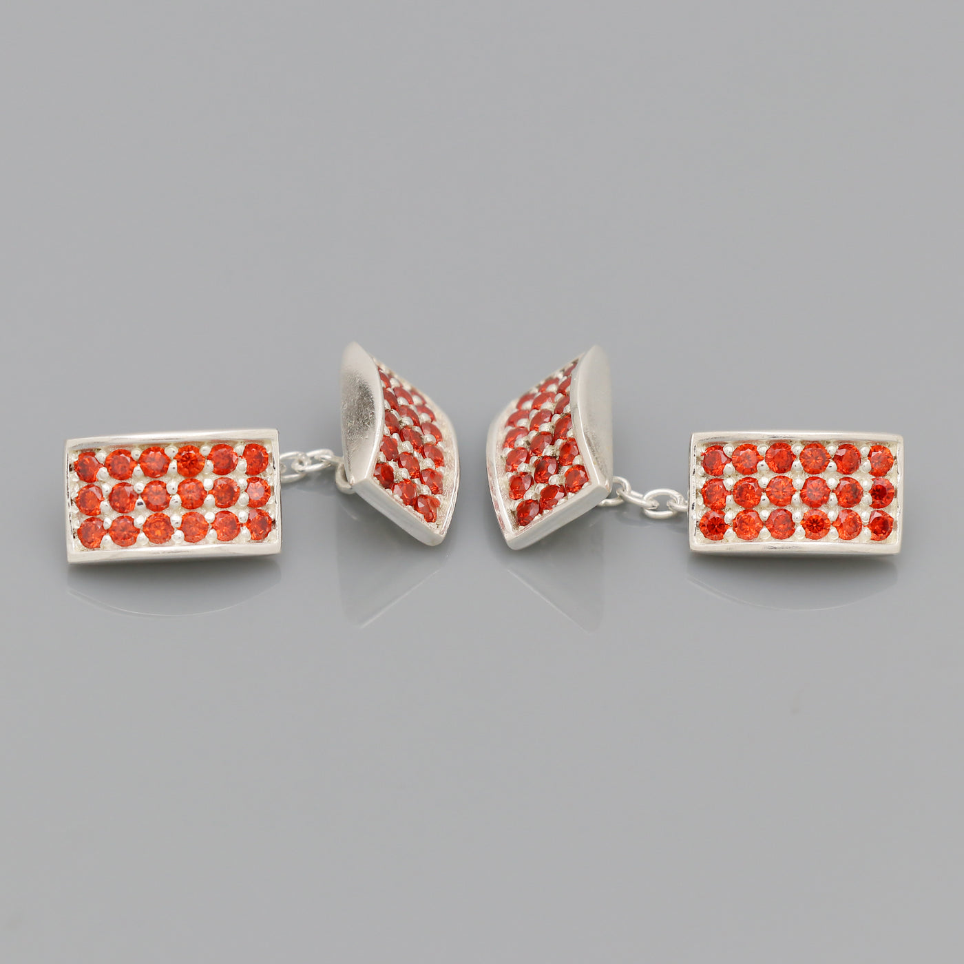 72 diamond studded Rectangle Cufflinks