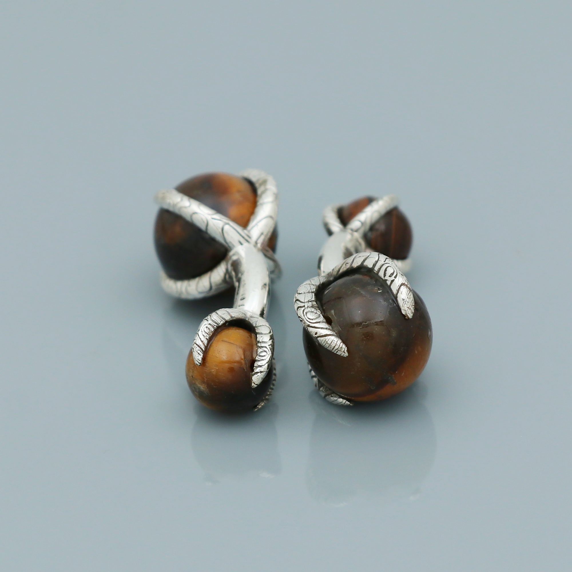 Claw Tiger Eye Cufflinks