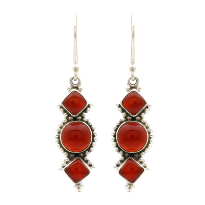 Amara Red Onyx Earrings