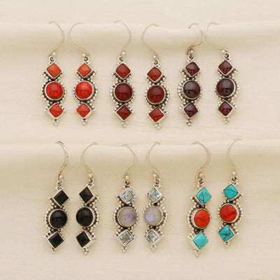 Amara Red Onyx Earrings