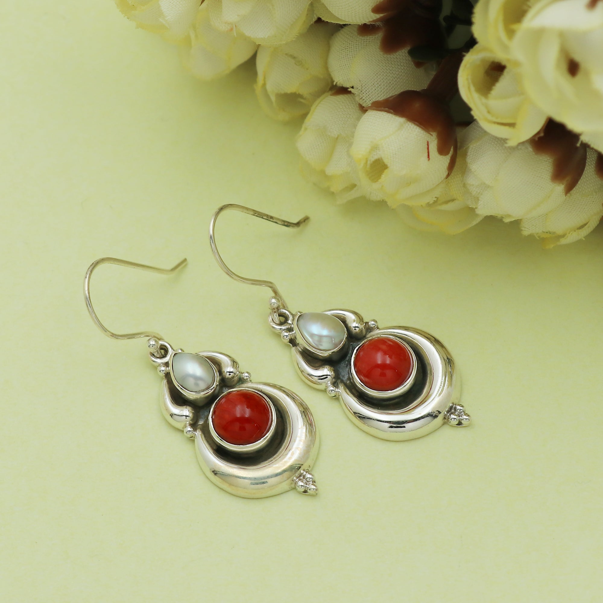 Nazra Coral Earring