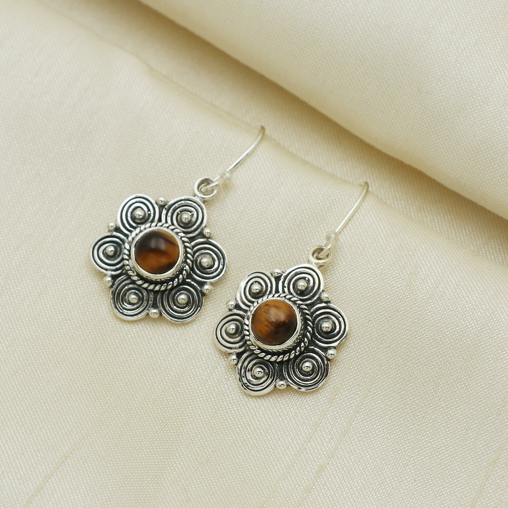 Kusum Tiger's Eye Earrings