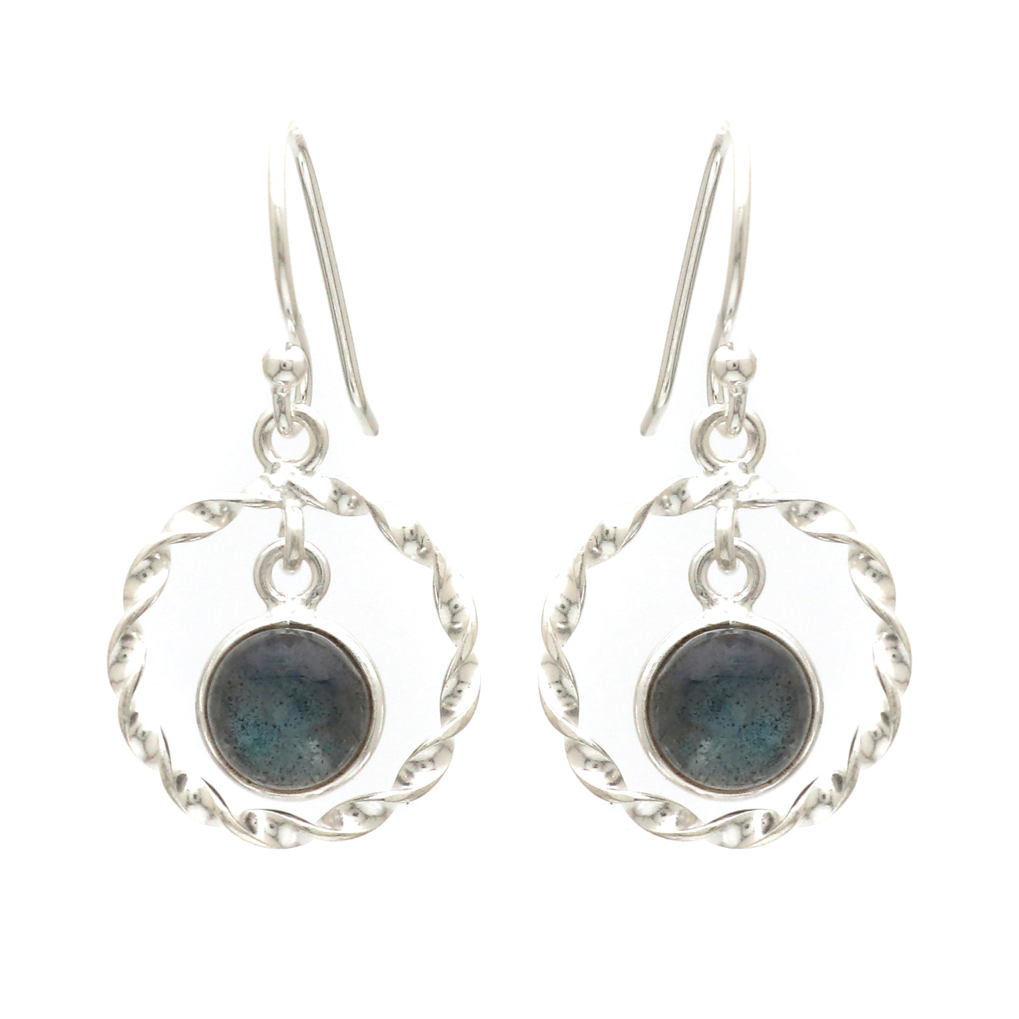 Twisted Round Earring