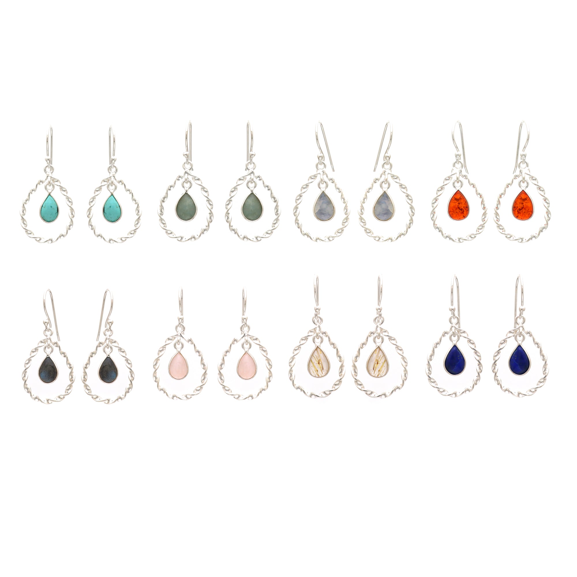 Twisted Pear Earring