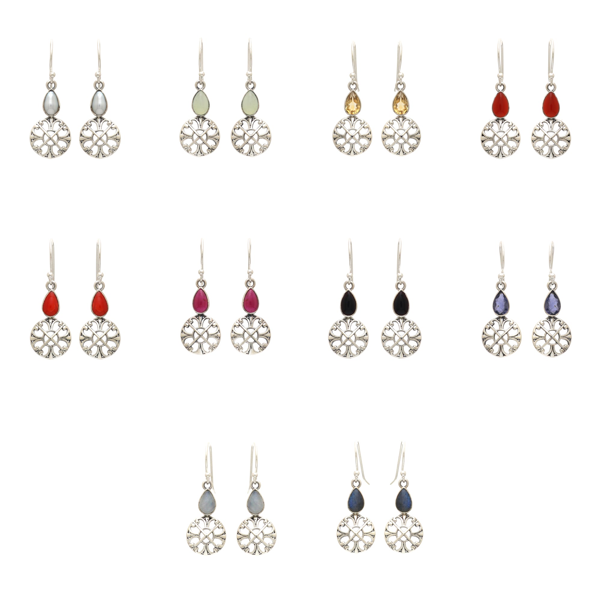 Halo Pear Earring